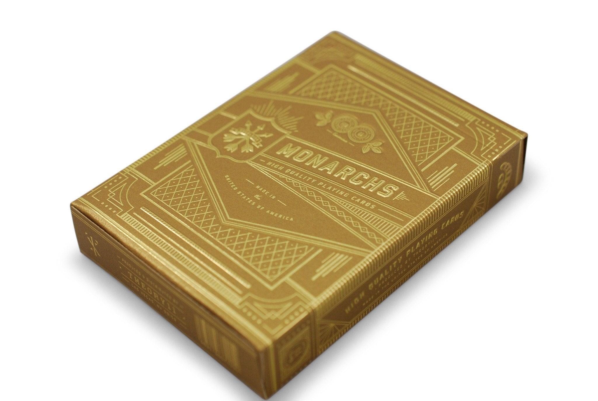 24K Gold Monarch Playing Cards - Premium Luxury Poker Deck for Collectors & Card Games - Perfect for Magic Tricks, Poker Nights & Gifts