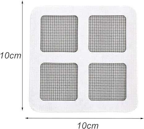 10-Pack Disposable Shower Drain Hair Catcher & Kitchen Sink Strainer - 4