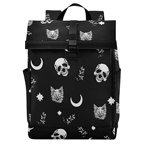 Skull Cat Moon