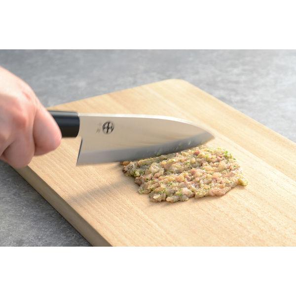 Premium Chitose Japanese Knife 3-Piece Set - Santoku, Nakiri & Deba with Wooden Handle - Professional Chef Knives for Slicing, Dicing & Filleting - Perfect for Home Cooking & Professional Kitchens