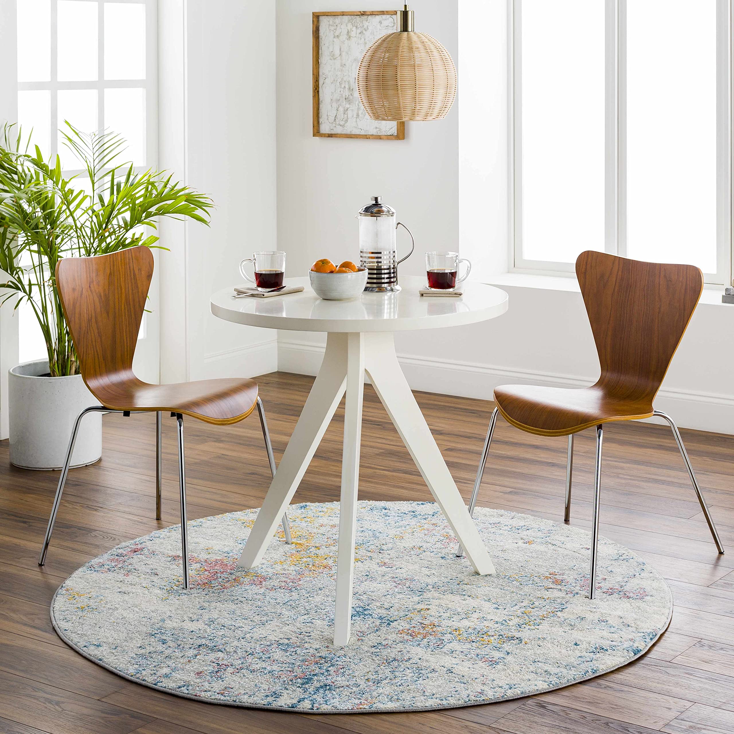 Hauteloom Tambalisa Modern Round Area Rug 7'10