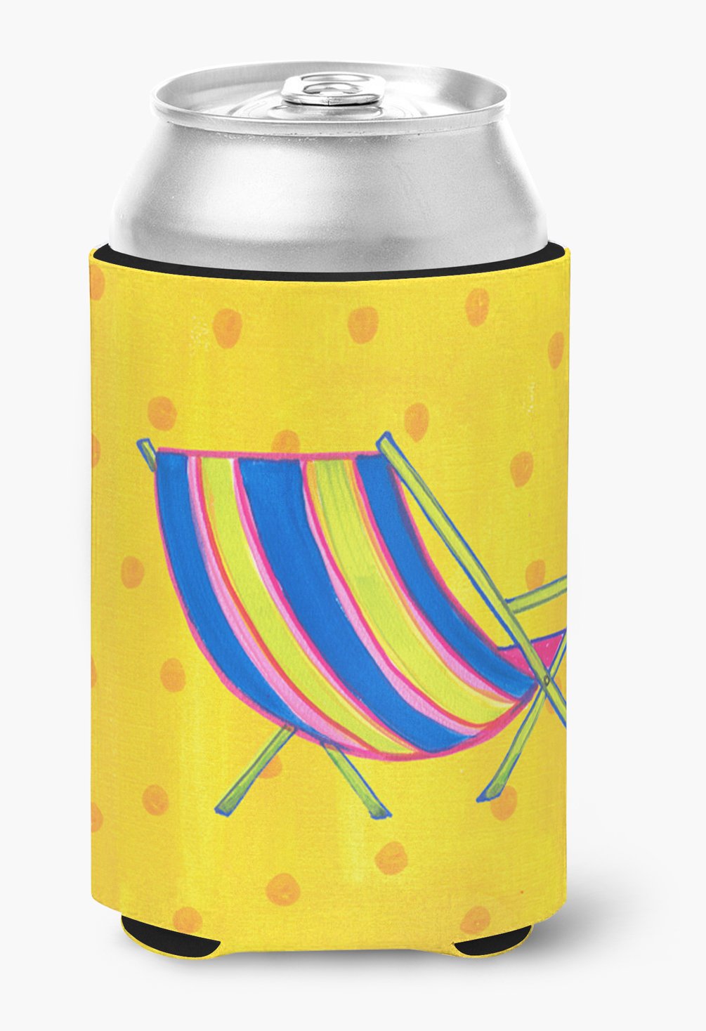 Portable Beach Chair Can & Bottle Holder - Insulated Beverage Hugger for Outdoor, Camping, Picnics & Poolside Relaxation
