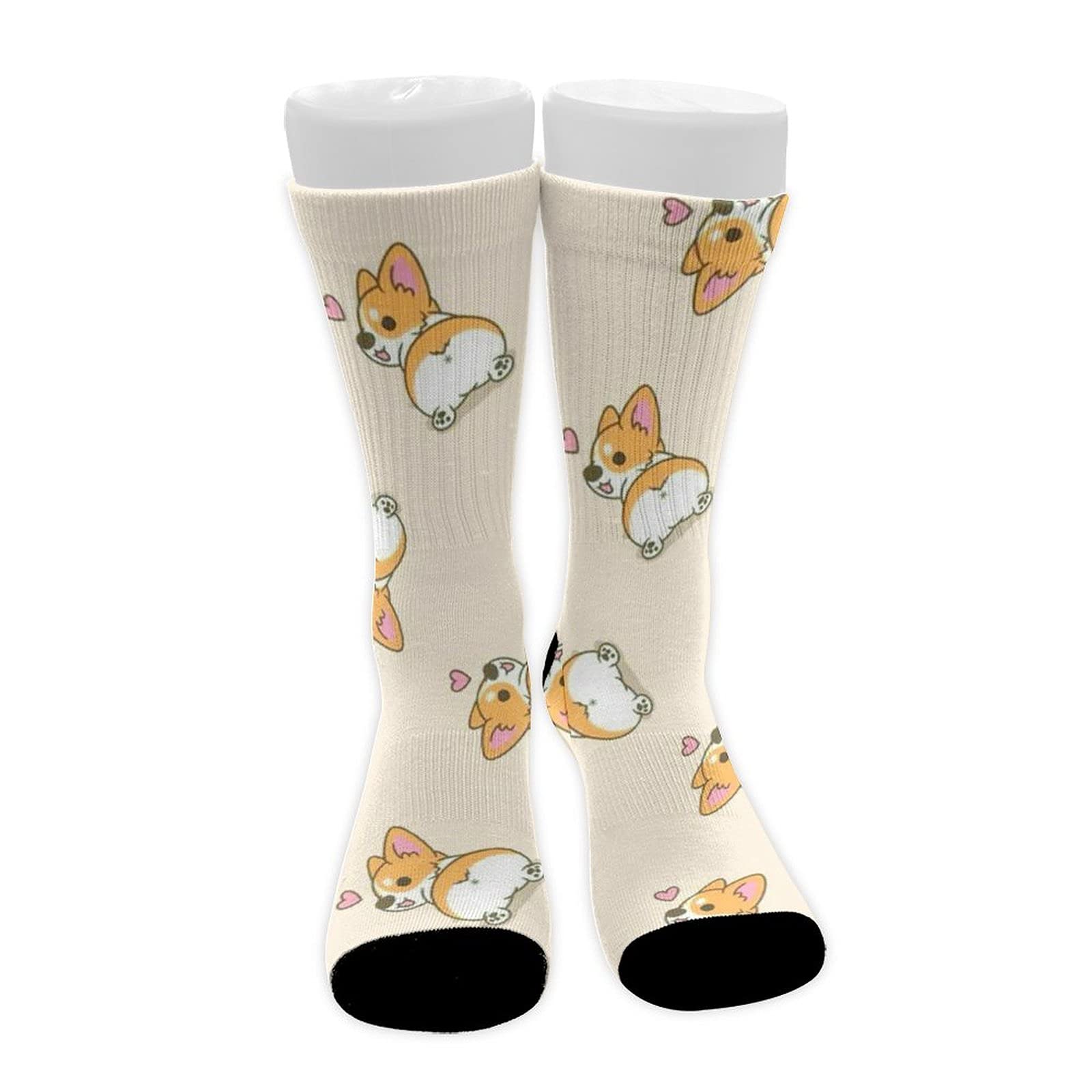 Vintage Luxury Polyester Socks for Women & Men - Soft Fuzzy Running Socks - Perfect for Jogging, Gym Workouts & Everyday Comfort