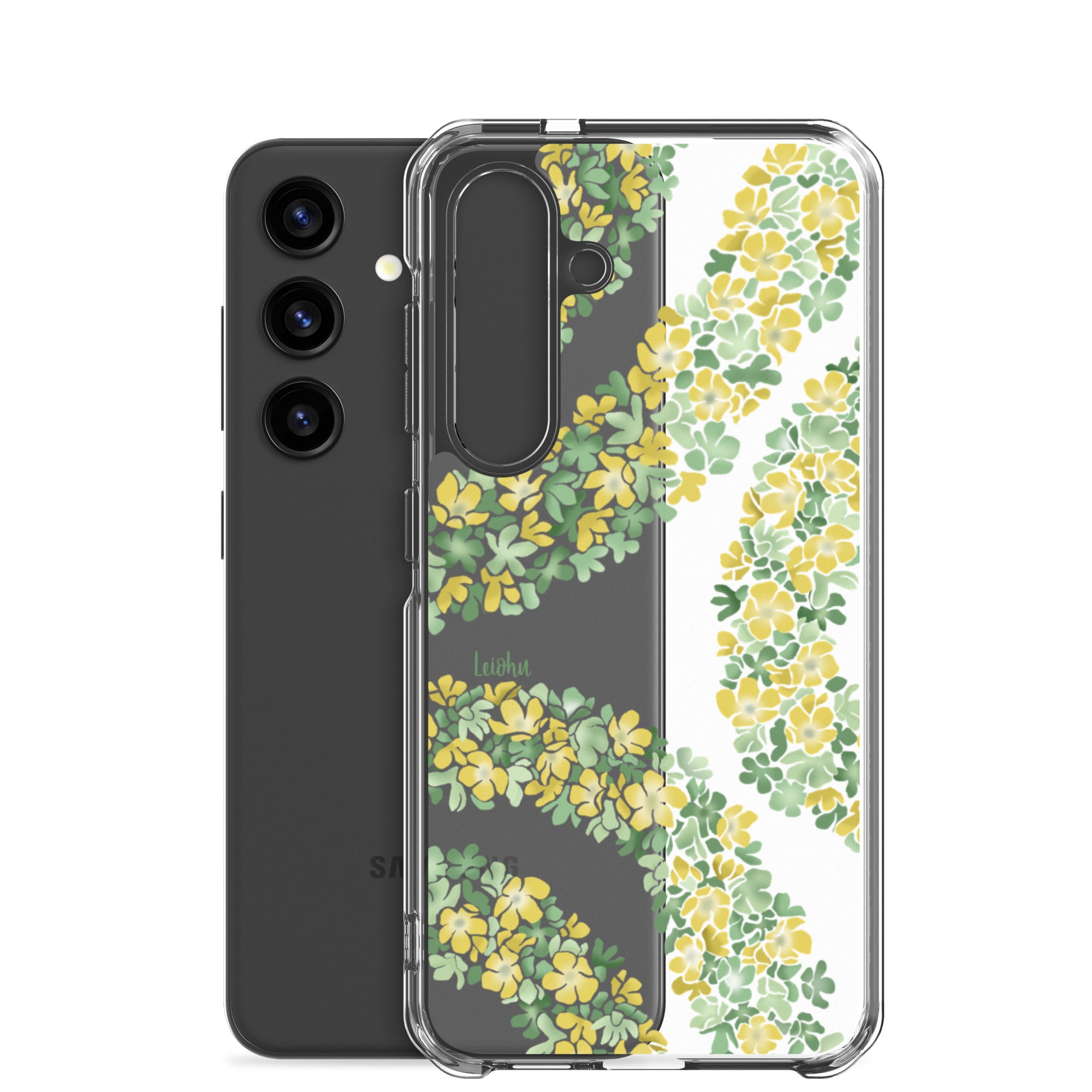 Double Pakalana Clear Case for Samsung Galaxy - Slim Protective Phone Cover for Everyday Use & Travel