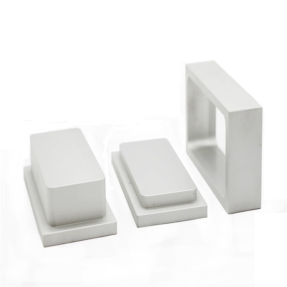 6061 Aluminum Pre-Press Mold 1x3 Inch Silver - Perfect for Resin Casting, Jewelry Making & DIY Craft Projects