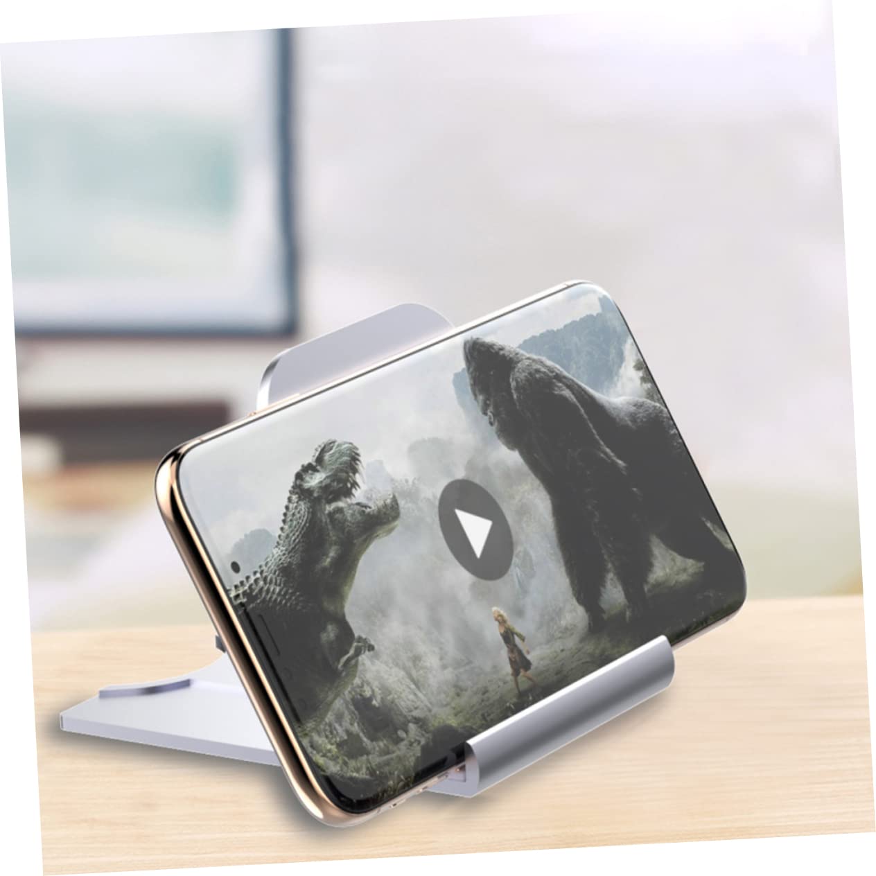 Hemobllo 2-Pack Foldable Car Phone Holder & Tablet Stand - Adjustable Multi-Angle Desktop & Dashboard Mount for iPhone, Samsung, iPad (Perfect for Driving, Working & Watching Videos)