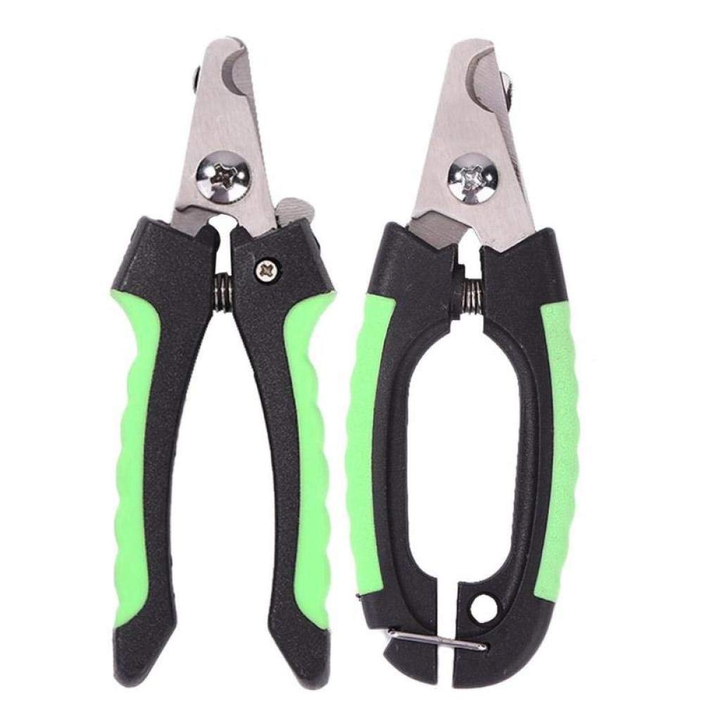 Professional Stainless Steel Pet Nail Clippers for Dogs & Cats - 2-Piece Grooming Kit with Safety Buckle | Perfect for At-Home Pet Grooming & Nail Trimming