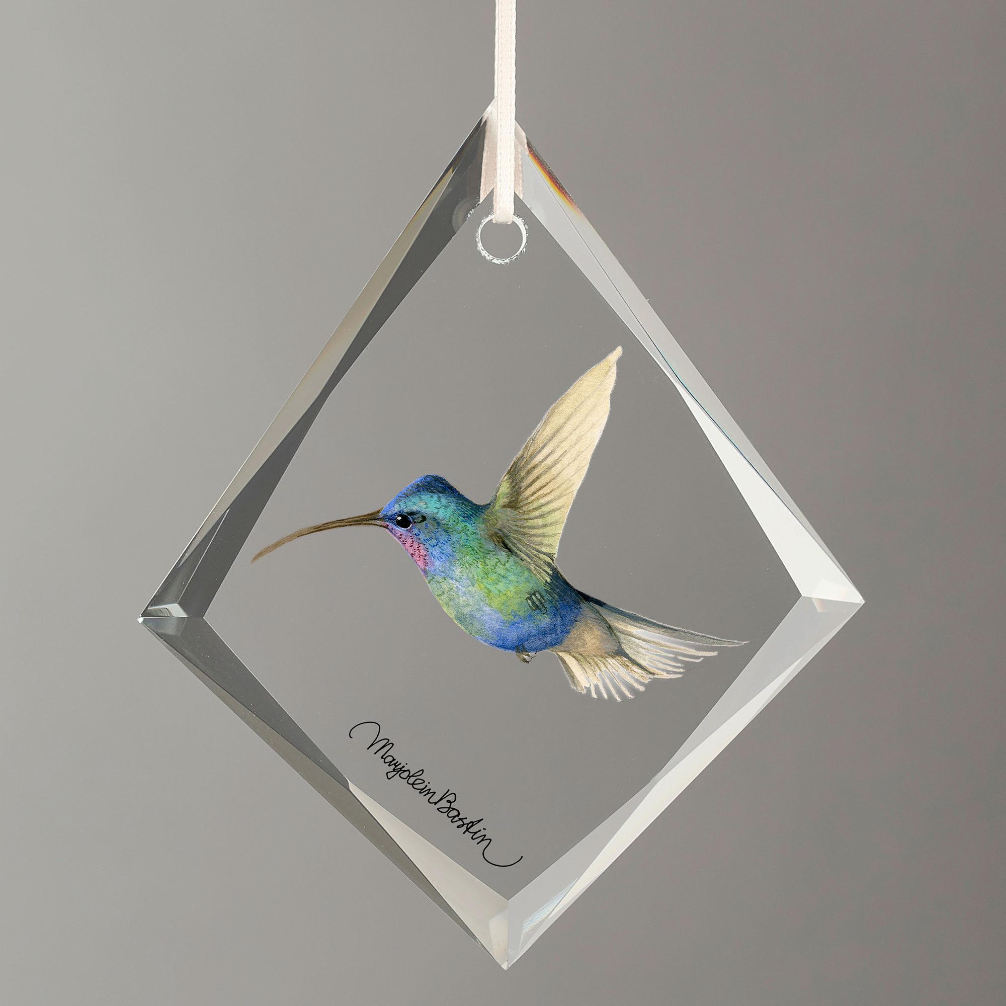 Blue Tufted Starthroat Hummingbird - Stunning Handmade Bird Figurine for Home Decor, Gift & Nature Lovers Collection | Perfect for Shelf Display, Office Desk & Garden Decorations