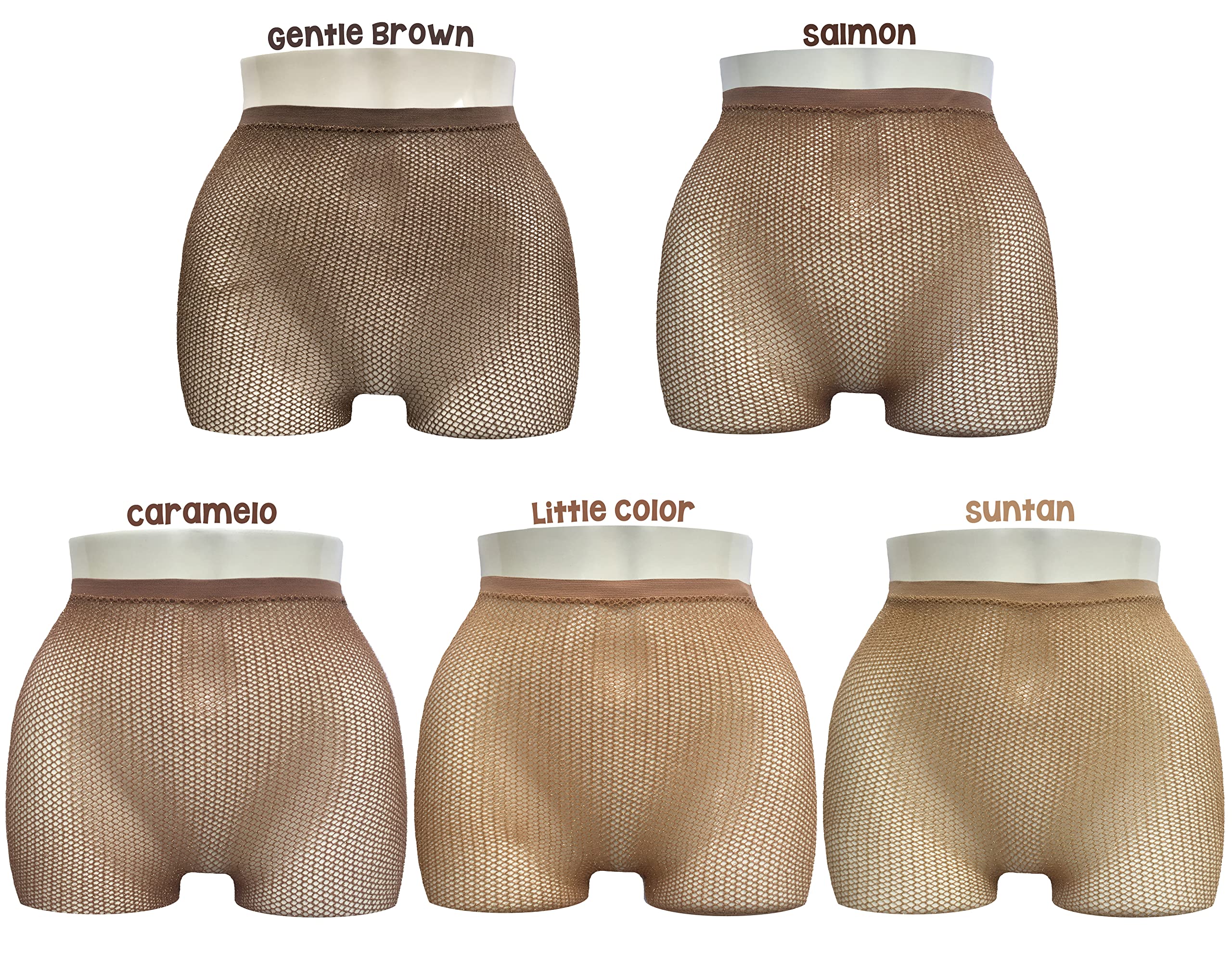 Gold Glitter Fishnet Tights for Women - Skin Tone Carnival Stockings | Sexy Party Legwear for Caribbean Dance, Cosplay & Nightlife
