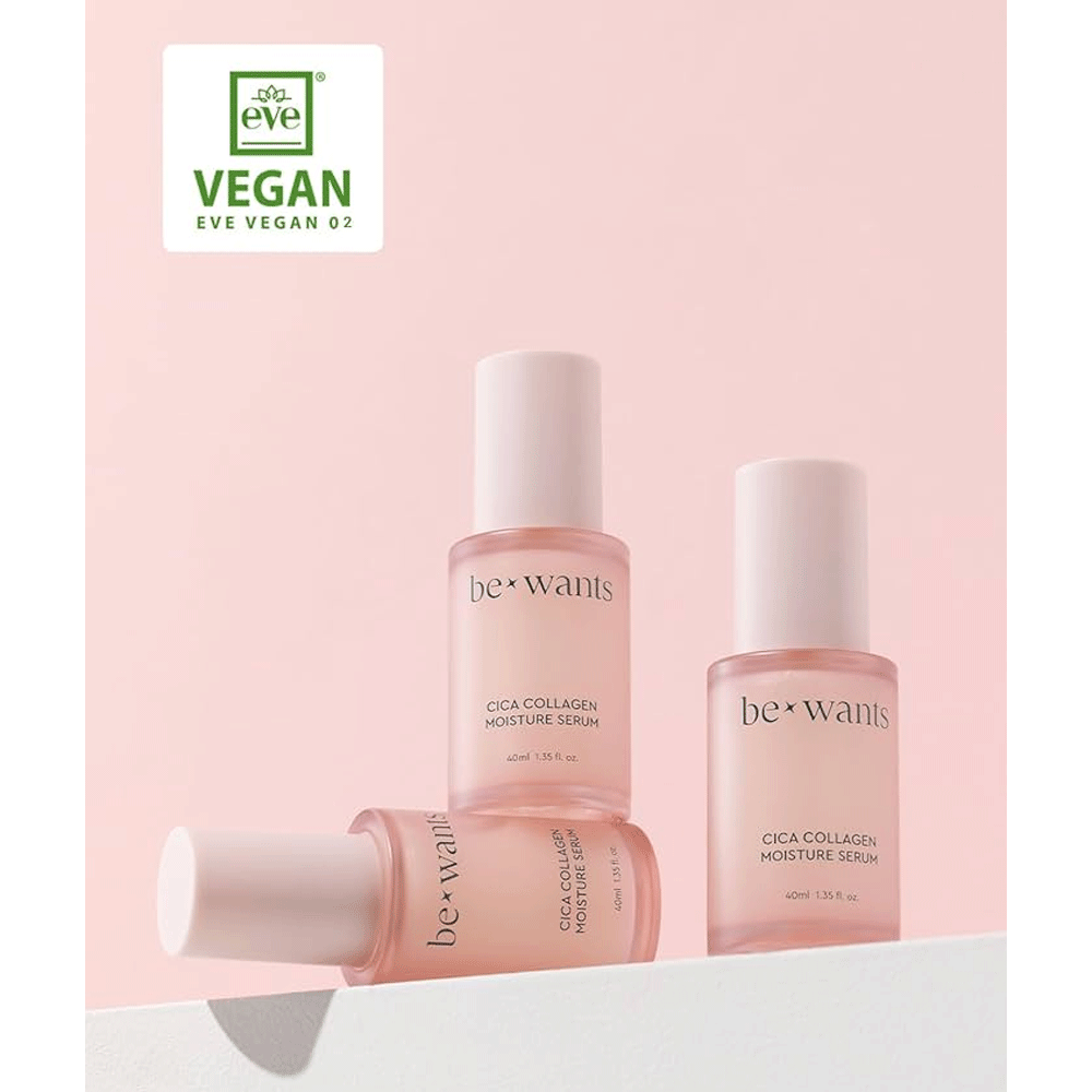 Bewants Cica Collagen Moisture Serum 40ml - Hydrating & Anti-Aging Face Serum for Dry Skin - Perfect for Daily Skincare Routine & Night Repair