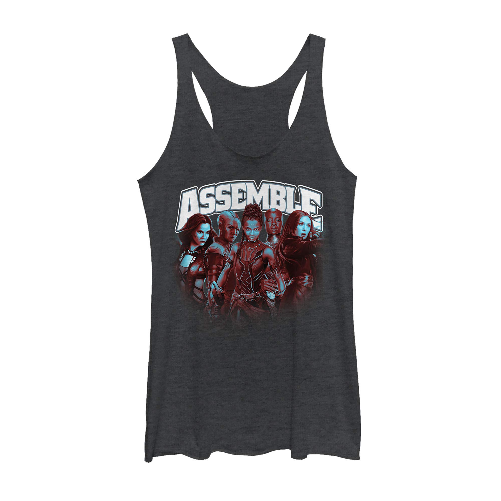 Marvel Avengers Assemble Women's Racerback Tank Top - Superhero Graphic Tee for Women - Perfect for Cosplay, Comic Con & Casual Wear