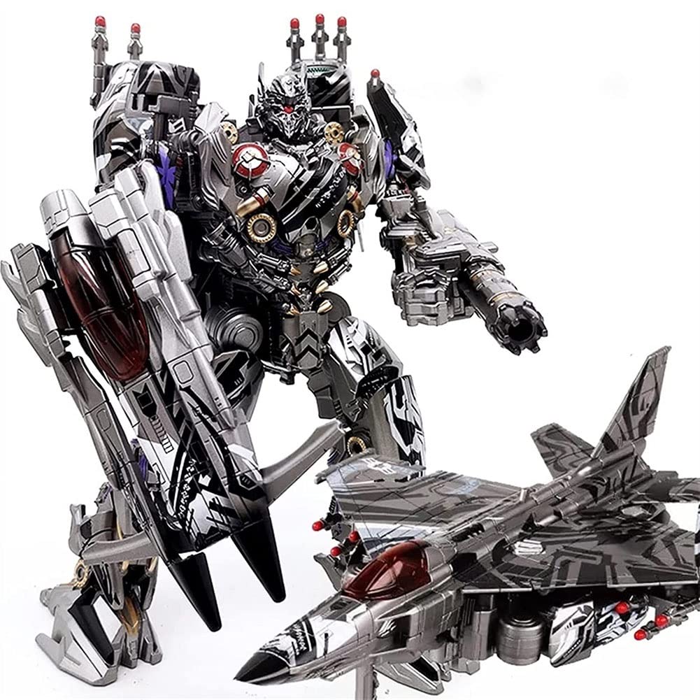V-Class King Kong Alloy Deformation Toy LS01S - Star Pattern Zeus Aircraft Model, 2 Transformable Forms, Cool Collectible for Kids & Adults | Perfect Birthday Gift for Action Figure & Robot Lovers