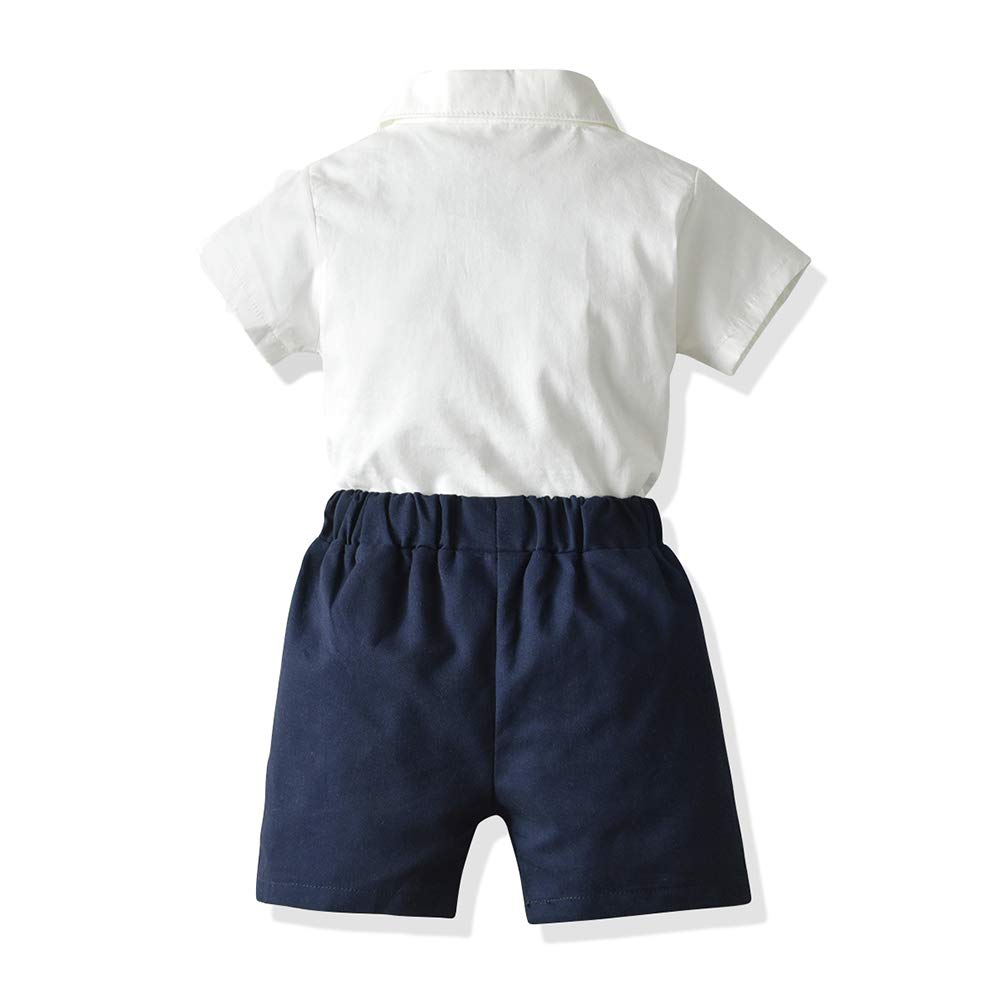 Summer Boys Clothes Set - 2 Piece Short Sleeve Shirt & Shorts Outfit for Toddlers | Casual Playwear & Beach Vacation Outfits