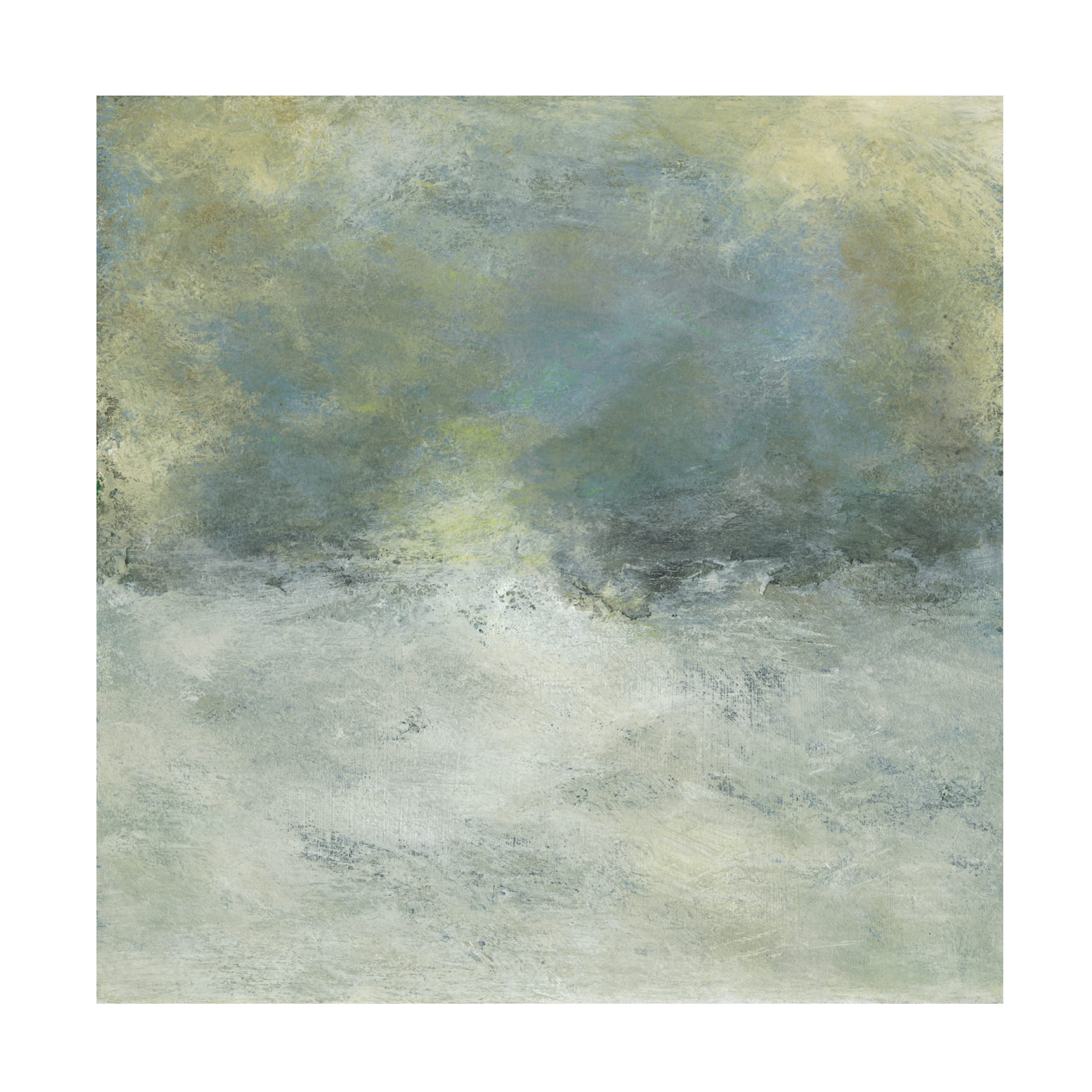 Sharon Gordon 'Fog Lifting II' Canvas Wall Art Print - Modern Landscape Painting for Living Room, Bedroom & Office Decor