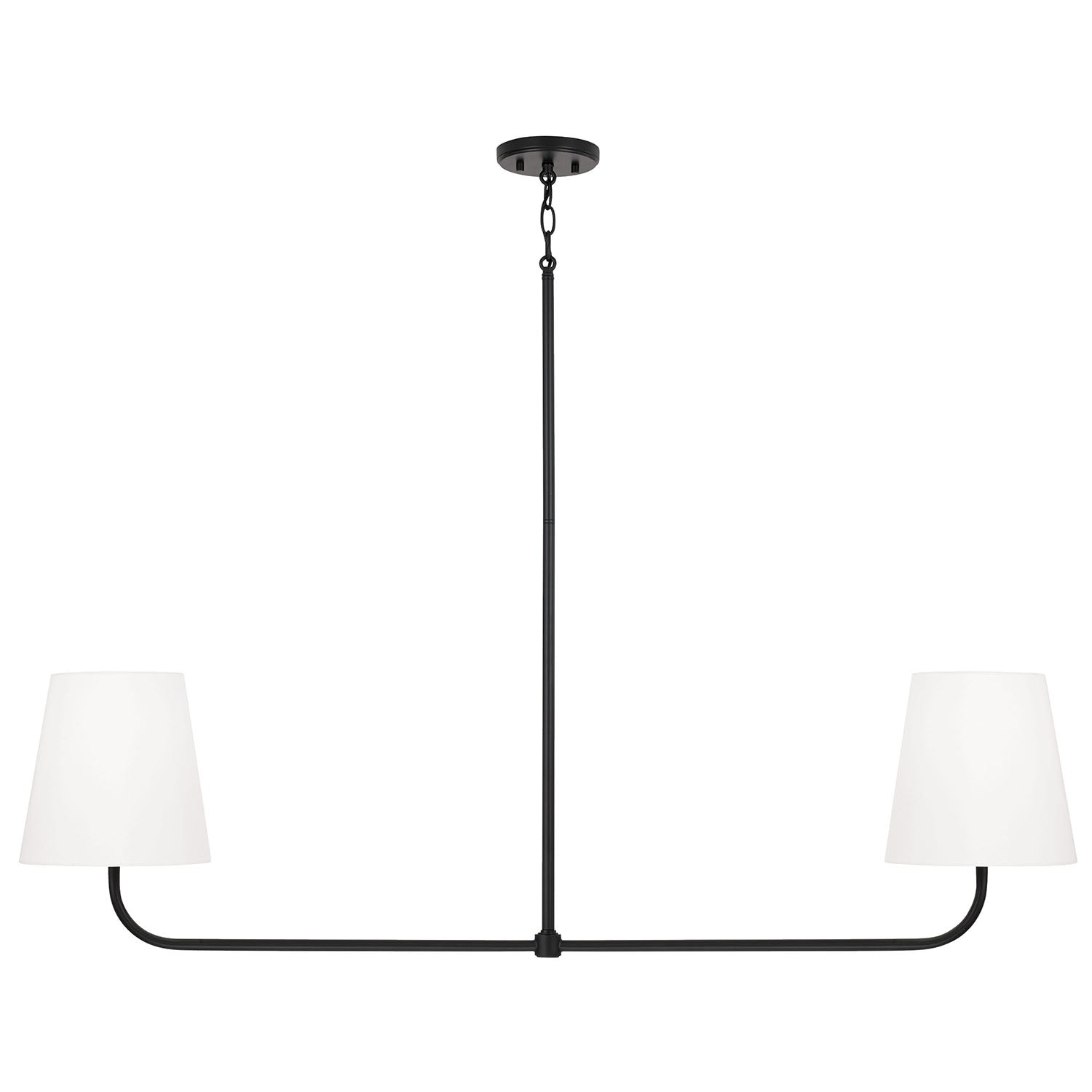 Modern Birdie Linear Chandelier - Sleek 6-Light LED Pendant Lighting Fixture for Dining Room, Kitchen Island & Contemporary Home Decor | Energy Efficient & Dimmable