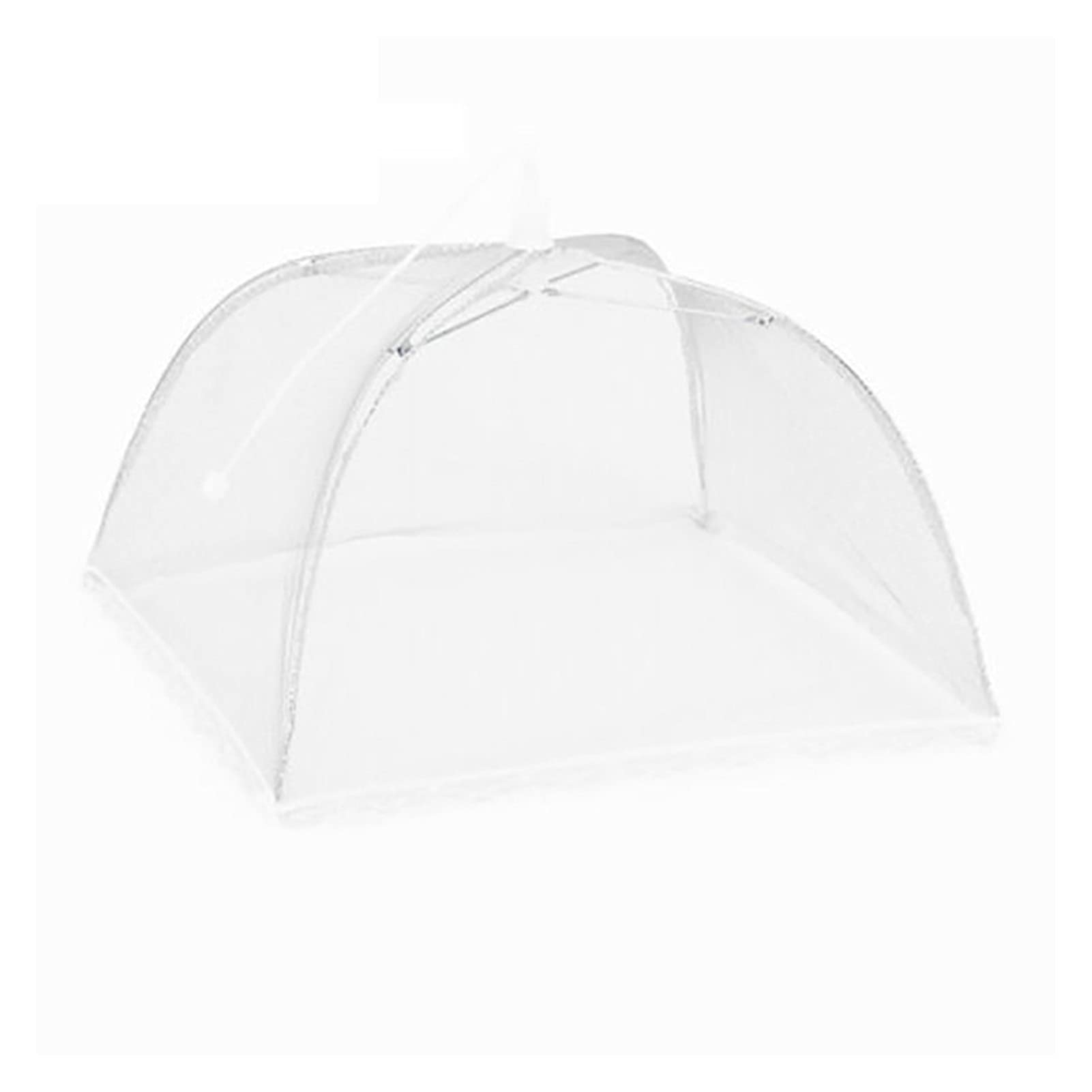 White Lace Folding Food Umbrella - Kitchen Gadget for Cake, Dessert & Table Food Cover - Mosquito & Fly Proof Dish Cover - Practical Kitchen Accessory for Parties, Picnics & Outdoor Dining