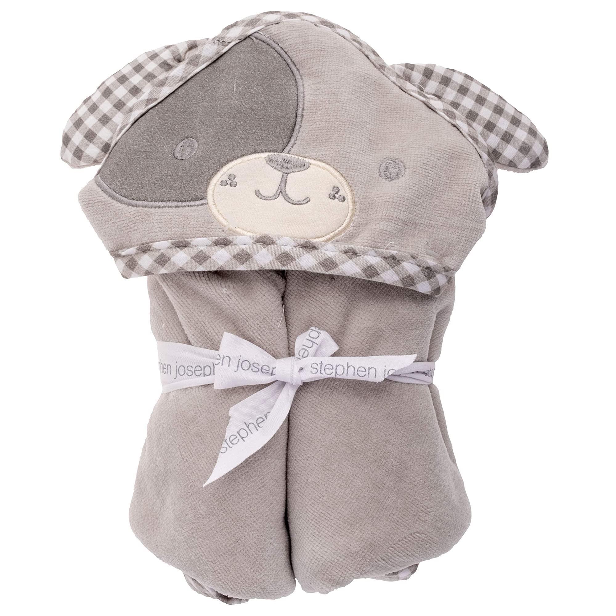 Stephen Joseph Hooded Bath Towel with Puppy Design - Soft & Absorbent Kids Bath Towel for Boys & Girls - Perfect for Bath Time, Swimming, and Beach Outings