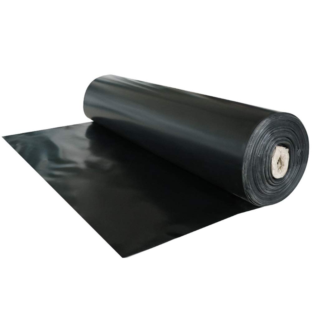 LSXIAO 20x25ft Flexible Pond Liner - 0.3mm Thick HDPE UV & Cold Resistant Fish Safe Waterproof Liner for Garden Ponds, Streams, Fountains | Black Color | Perfect for Backyard Water Features & Koi Ponds