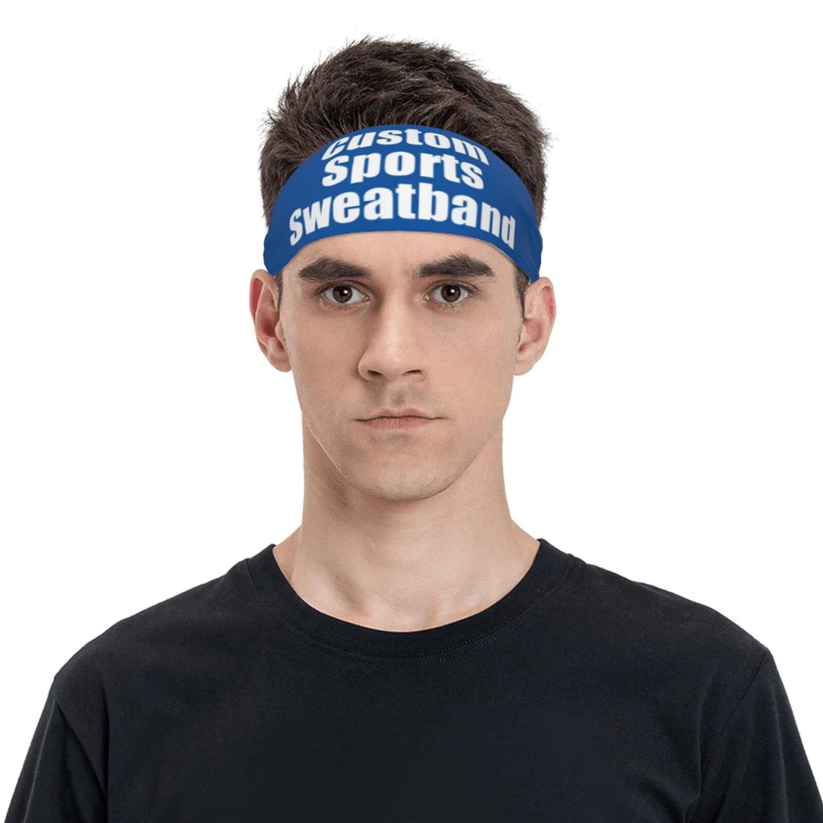 Custom Personalized Sport Headbands for Men & Women - Moisture Wicking Stretchy Sweatbands with Photo Printing - Ideal for Gym, Running, Cycling, Yoga, Basketball & Football - Stay Cool & Focused During Workouts