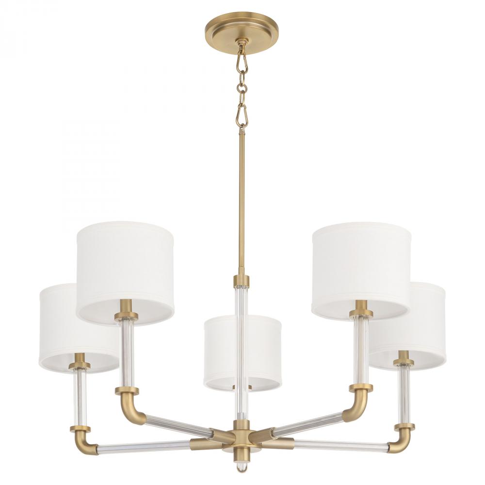 Cyan Design HIGHTOWER 11954 Crystal Clear Chandelier - Elegant Ceiling Light Fixture for Dining Room, Living Room & Bedroom Decor