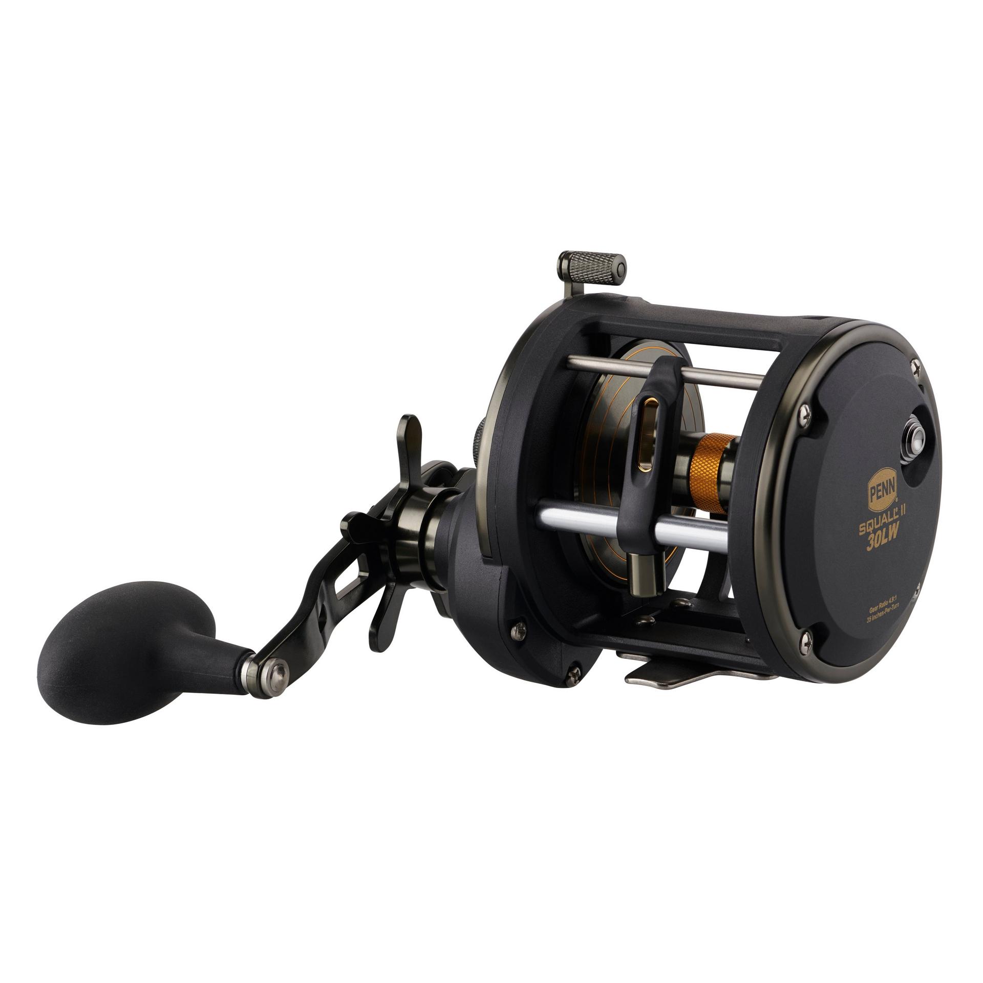 Squall® II Level Wind Conventional Reel - Saltwater & Freshwater Fishing Reel for Casting, Trolling & Bottom Fishing | Durable & Smooth Drag System for Bass, Walleye & Catfish