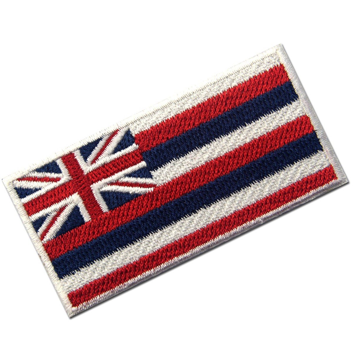 Hawaii State Flag Embroidered Patch - Iron On or Sew On HI Emblem for Jackets, Hats, Bags & DIY Crafts