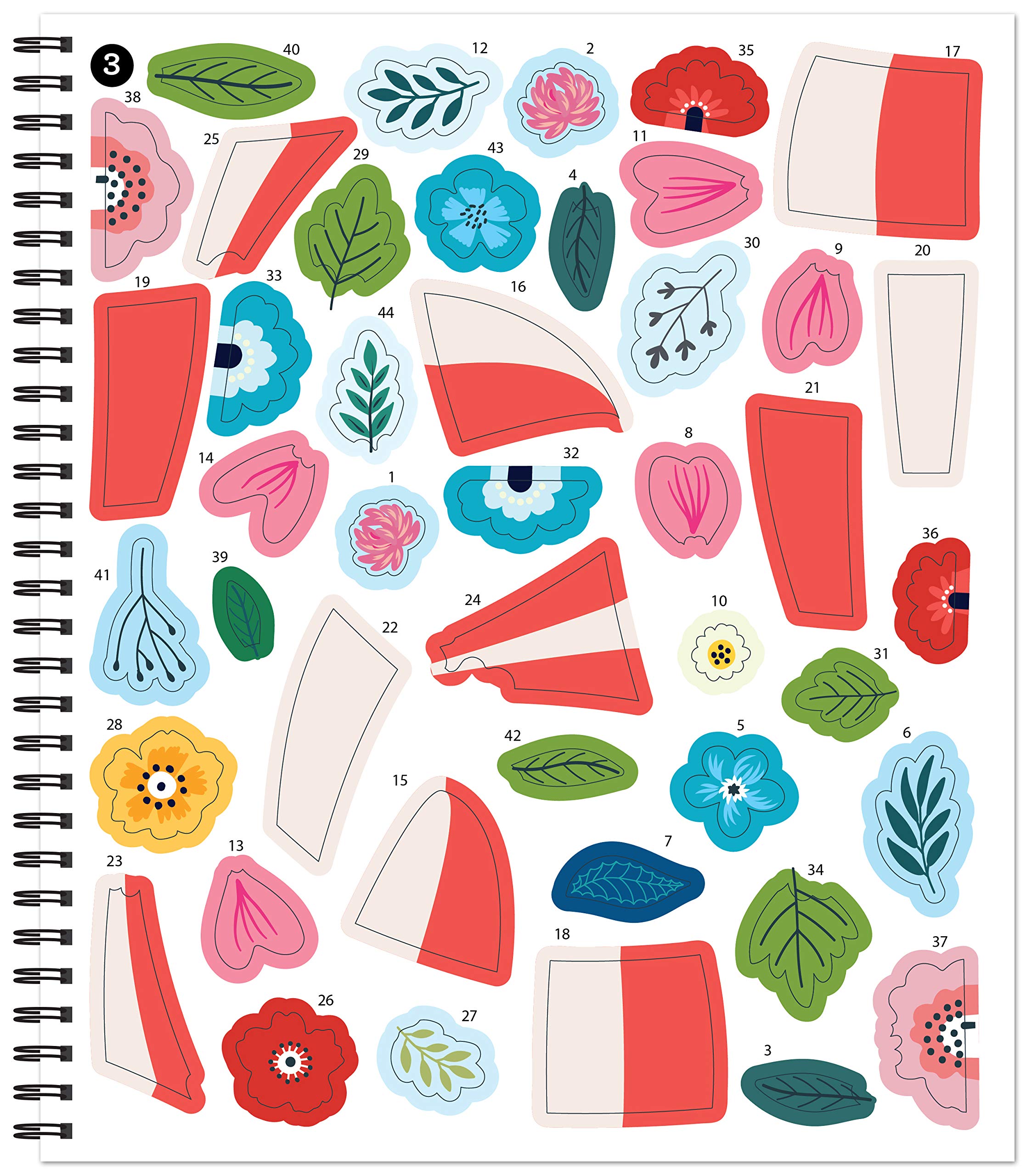 Brain Games - Sticker by Number: Garden Blooms | DIY Relaxation Art Kit for Adults & Kids | Perfect for Stress Relief, Home Decor & Gift Giving