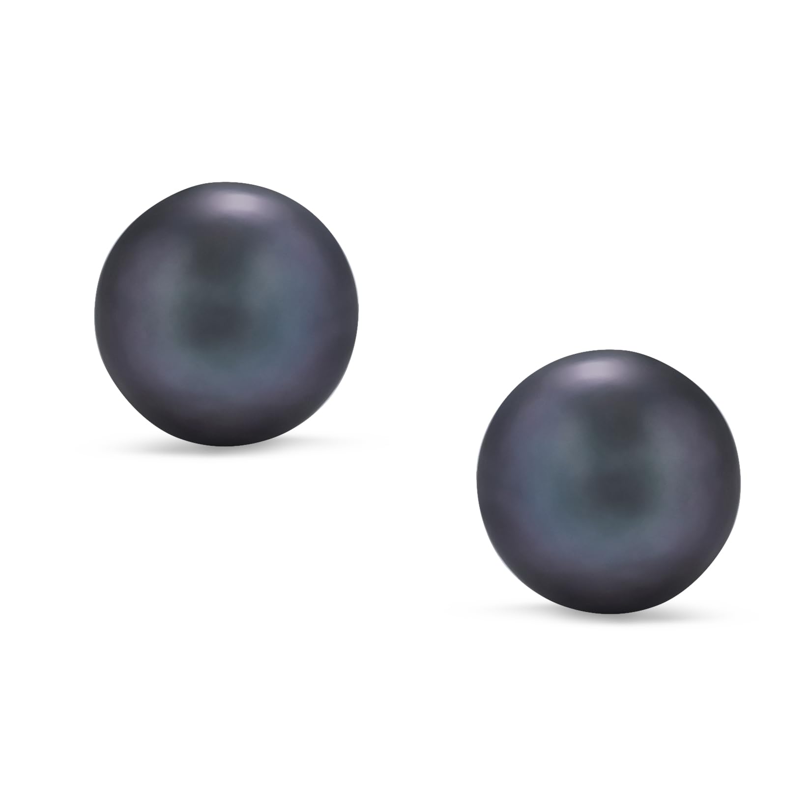 7MM Freshwater Cultured Pearl Stud Earrings for Women & Teens - .925 Sterling Silver, Simple Bead Ball Design, Multiple Colors Available | Perfect for Everyday Wear, Office & Special Occasions