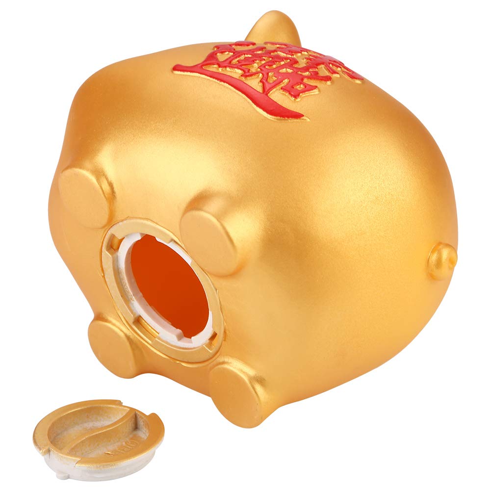 Gold Piggy Bank - Lucky Money Saving Box for Kids, Boys & Girls | Collectible Cash Coin Bank for Christmas & Birthday Gifts | Perfect for Home, Office & Classroom Savings