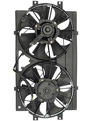 APDTY 731125 Dual Fan Assembly Without Controller - Replacement Cooling Fan for Chevy, GMC, Cadillac - Perfect for Engine Cooling in Hot Climates & Heavy-Duty Towing