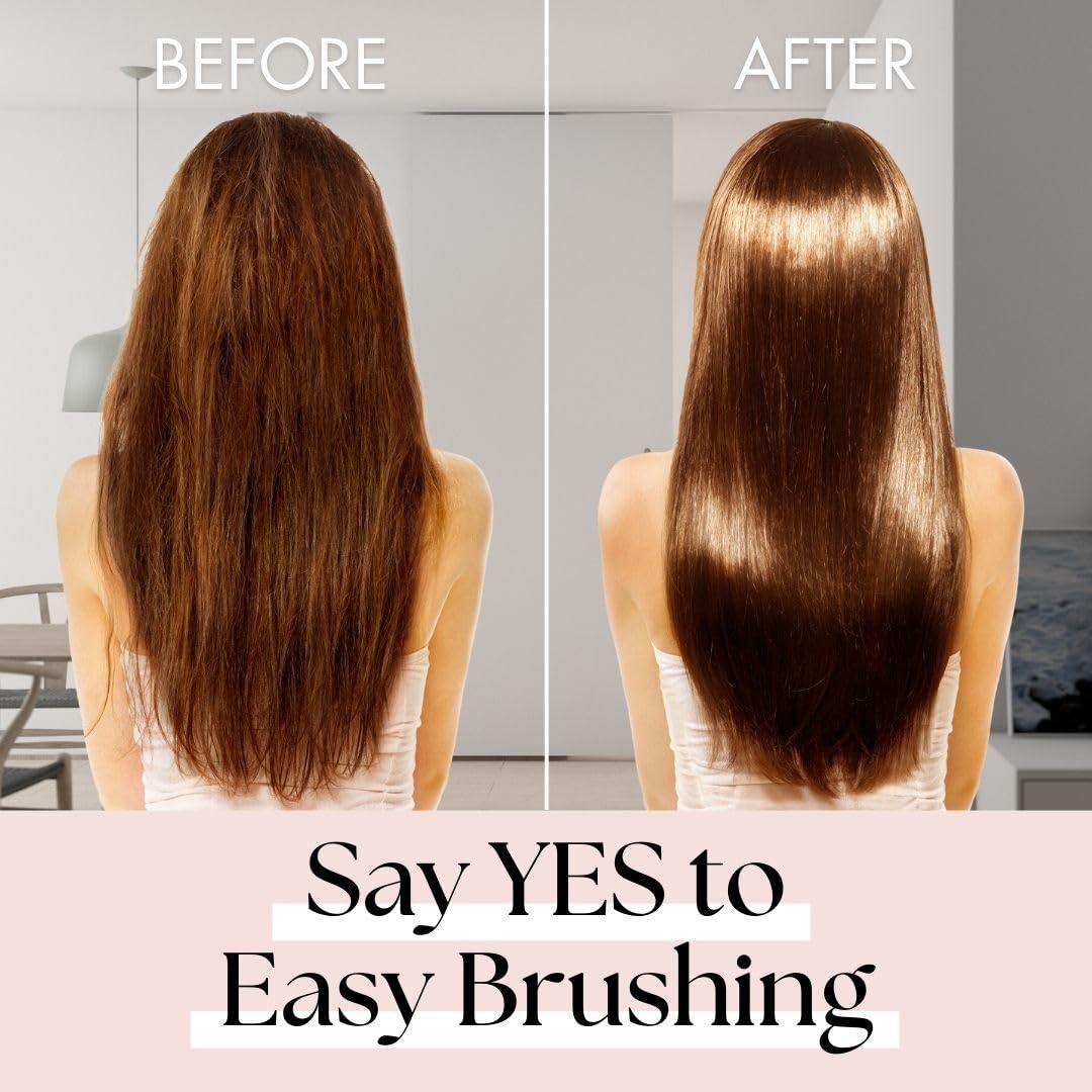 Lily England Detangling Hair Brush for Curly, Thick, Straight & Natural Hair - Gentle Hairbrush for Women, Kids & Toddlers with Flexible Bristles - Smooth Wet & Dry Hair Brush (Pink) - Perfect for Daily Hair Care, Styling & Pain-Free Detangling