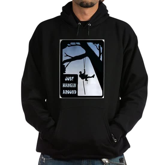 Men's Dark Hoodie Sweatshirt - Hanging Around Pullover Hooded Sweater | CafePress | Perfect for Casual Wear, Lounging & Outdoor Activities