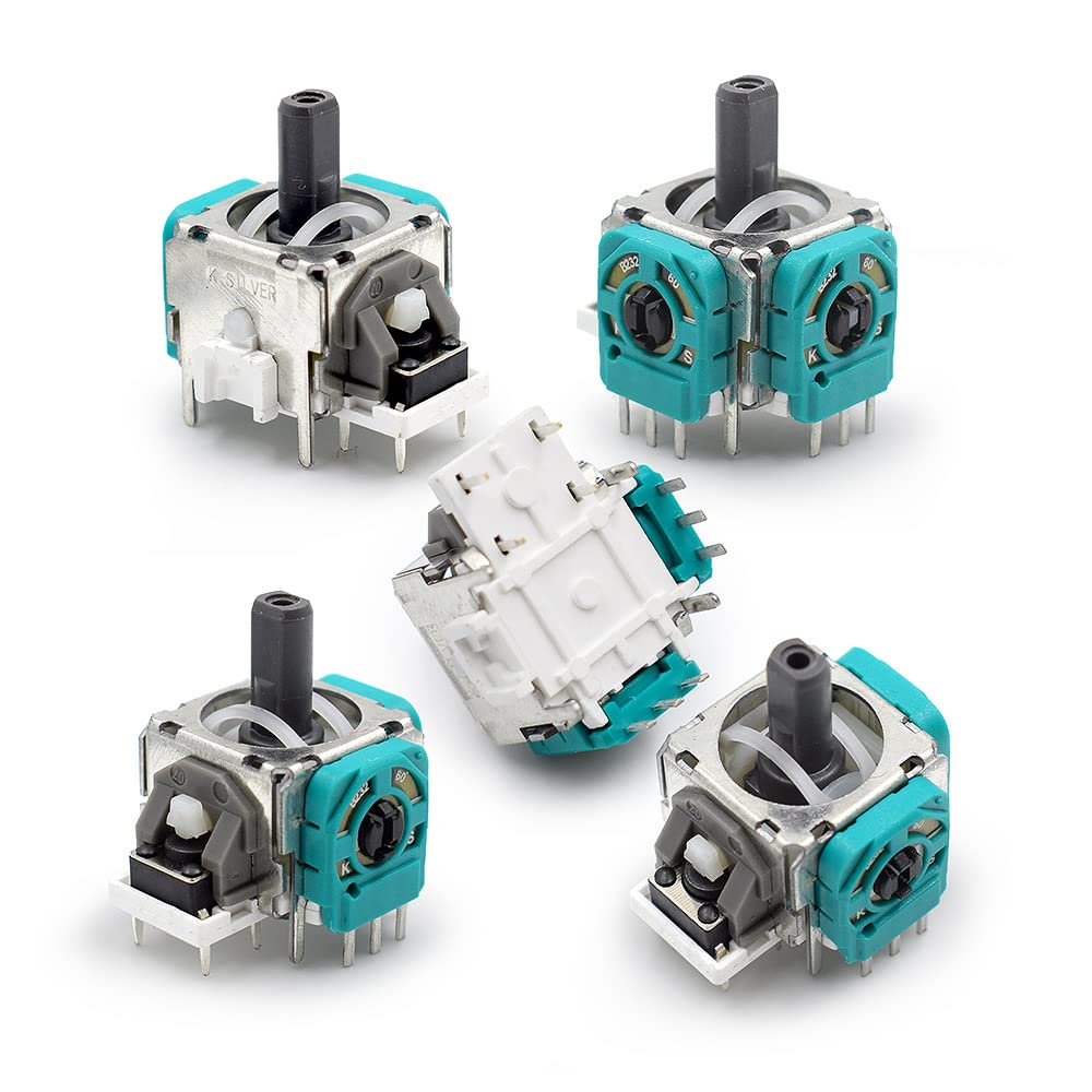 Tenlang 4-Pack 3D Analog Sensor Thumbsticks Joystick Replacement for Sony PS4 & Xbox One Wireless Controllers - High Precision Potentiometer Module for Gaming & DIY Repairs