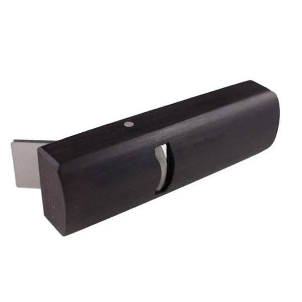 Premium Kakuri Mini Ebony Hand Plane No.11 R18 Convex - Japanese Woodworking Tool for Fine Detail & Smoothing Edges - Perfect for Model Making, Luthiery & Small Wood Projects