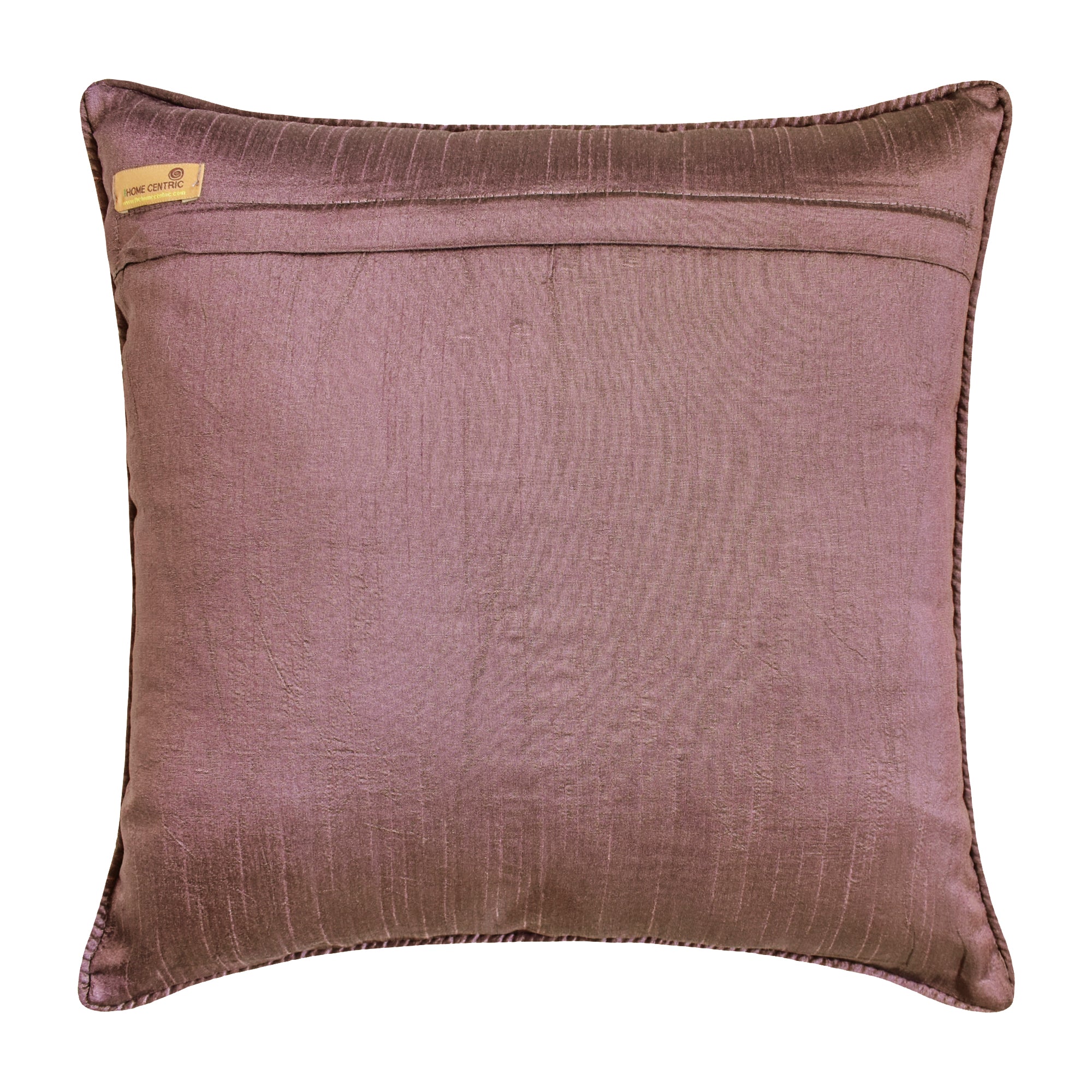 Abstract Therapy Purple Jacquard Silk Decorative Euro Sham Pillow Cover - Luxury Bedroom Decor for Master Bedroom, Guest Room & Home Styling