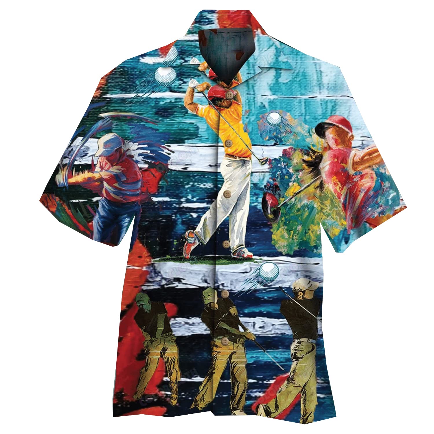 Stylish Hawaiian Shirts for Men & Women - Breathable Short Sleeve Golf & Casual Button Down Shirt - Perfect for Beach, Pool Party & Summer Outings - Size 36