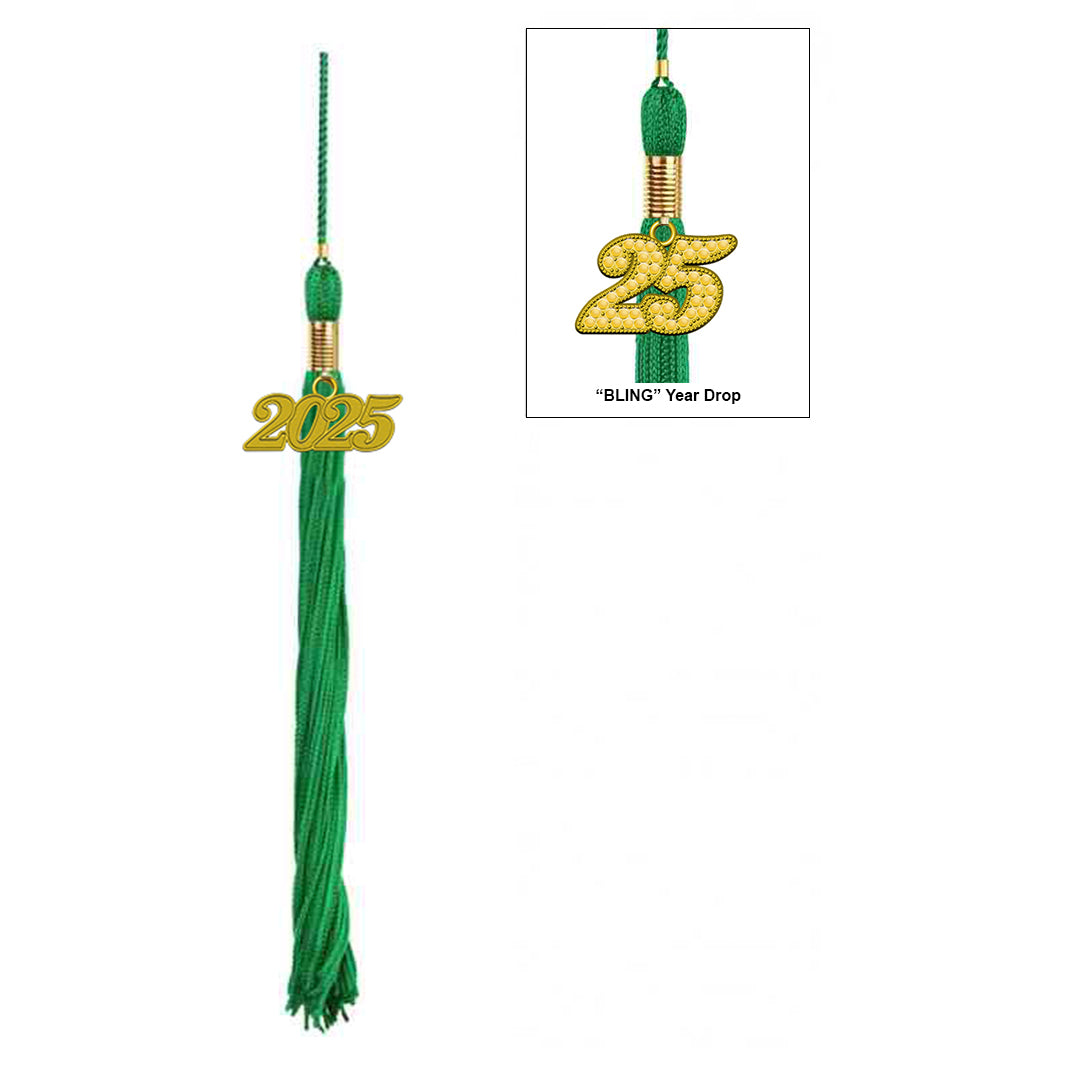 Eco-Friendly Emerald Green Graduation Cap with Tassel - High School Commencement Ceremony Accessory for Sustainable Celebrations