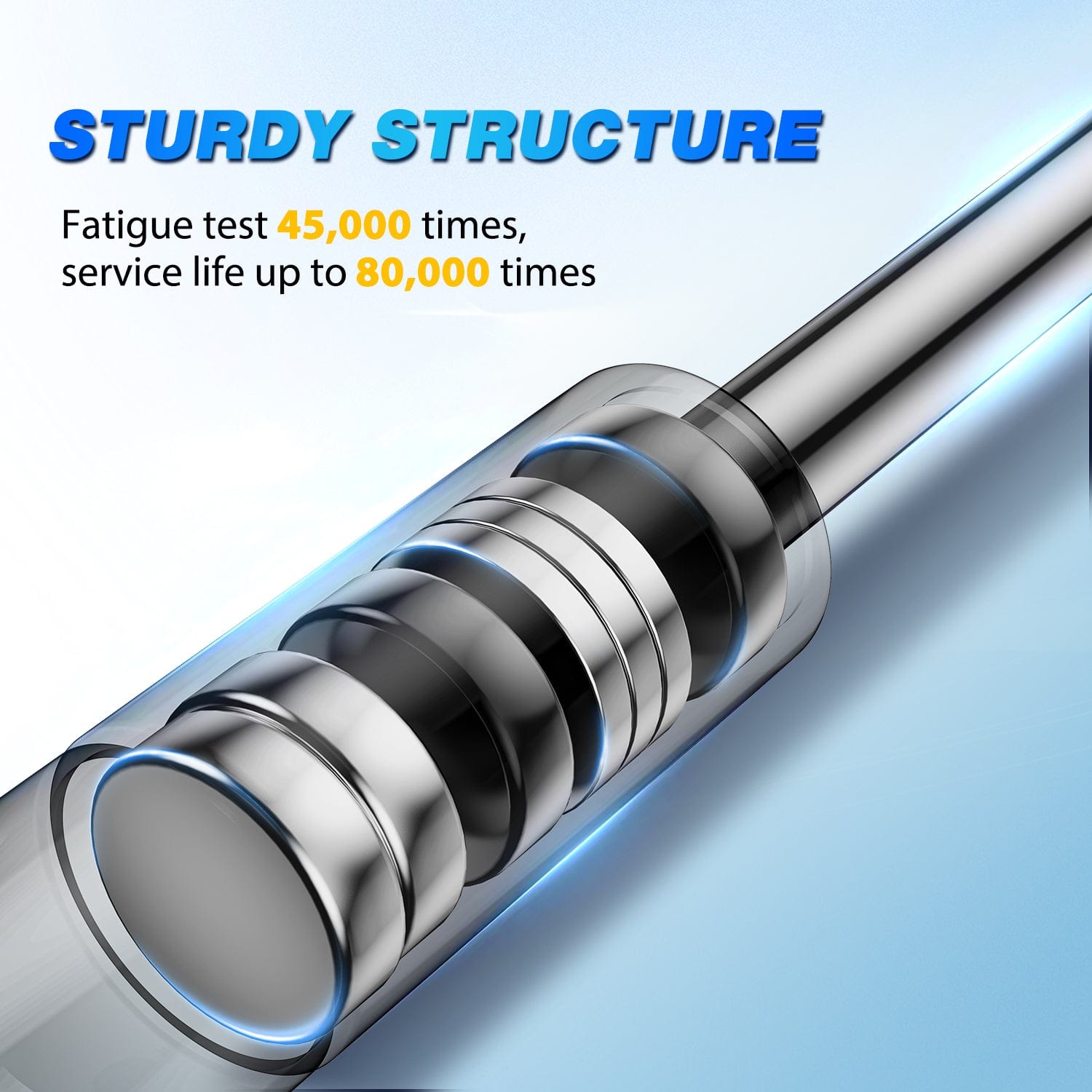 2 Pack Lift Support Struts Replacement for Ford F150 2004-2008 & Lincoln Mark LT 2008 - Front Hood Gas Springs Shock Rods - Perfect for Easy Hood Access and Maintenance