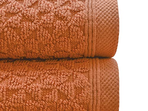 6-Piece Premium 100% Turkish Cotton Bath Towel Set - Ultra Soft Jacquard Woven Luxury Towels for Spa, Hotel & Home Use