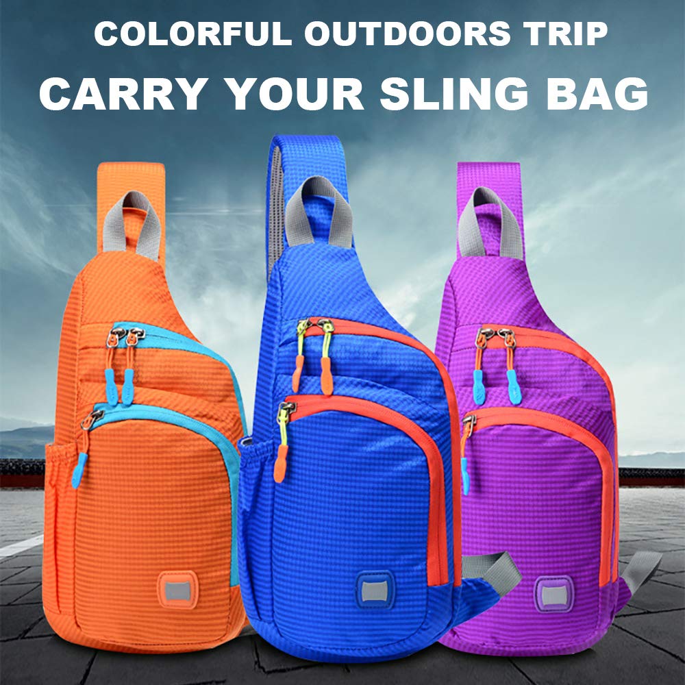 Waterproof Unisex Sling Backpack - Lightweight Crossbody Shoulder Bag for Travel, Hiking & Daily Use | Durable Small Chest Daypack for Men & Women