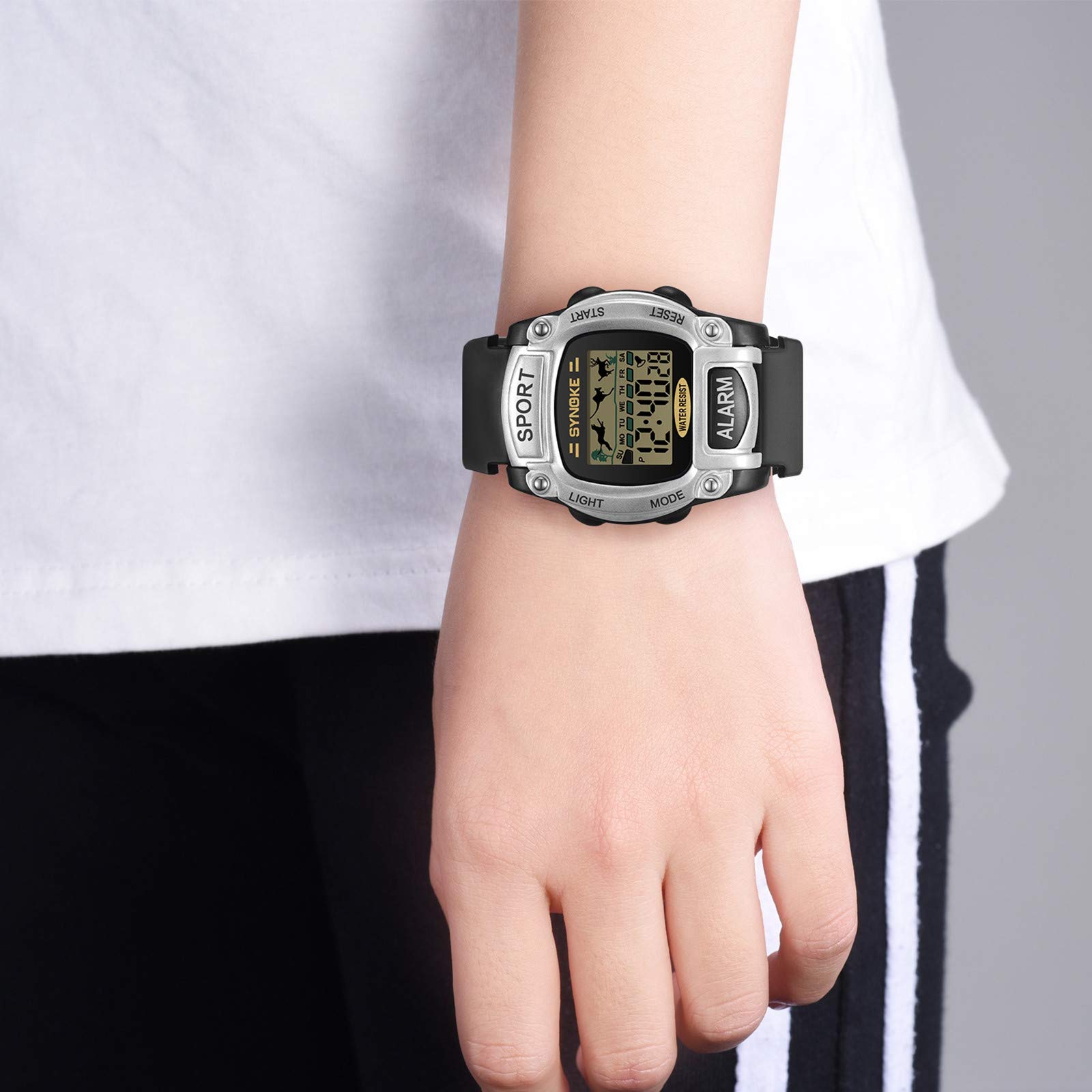 Parodais Digital Watch for Kids - Cartoon Animal LED Luminous Waterproof Sports Watch - Perfect Birthday & Holiday Gift for Students - Ideal for School, Outdoor Activities & Daily Use