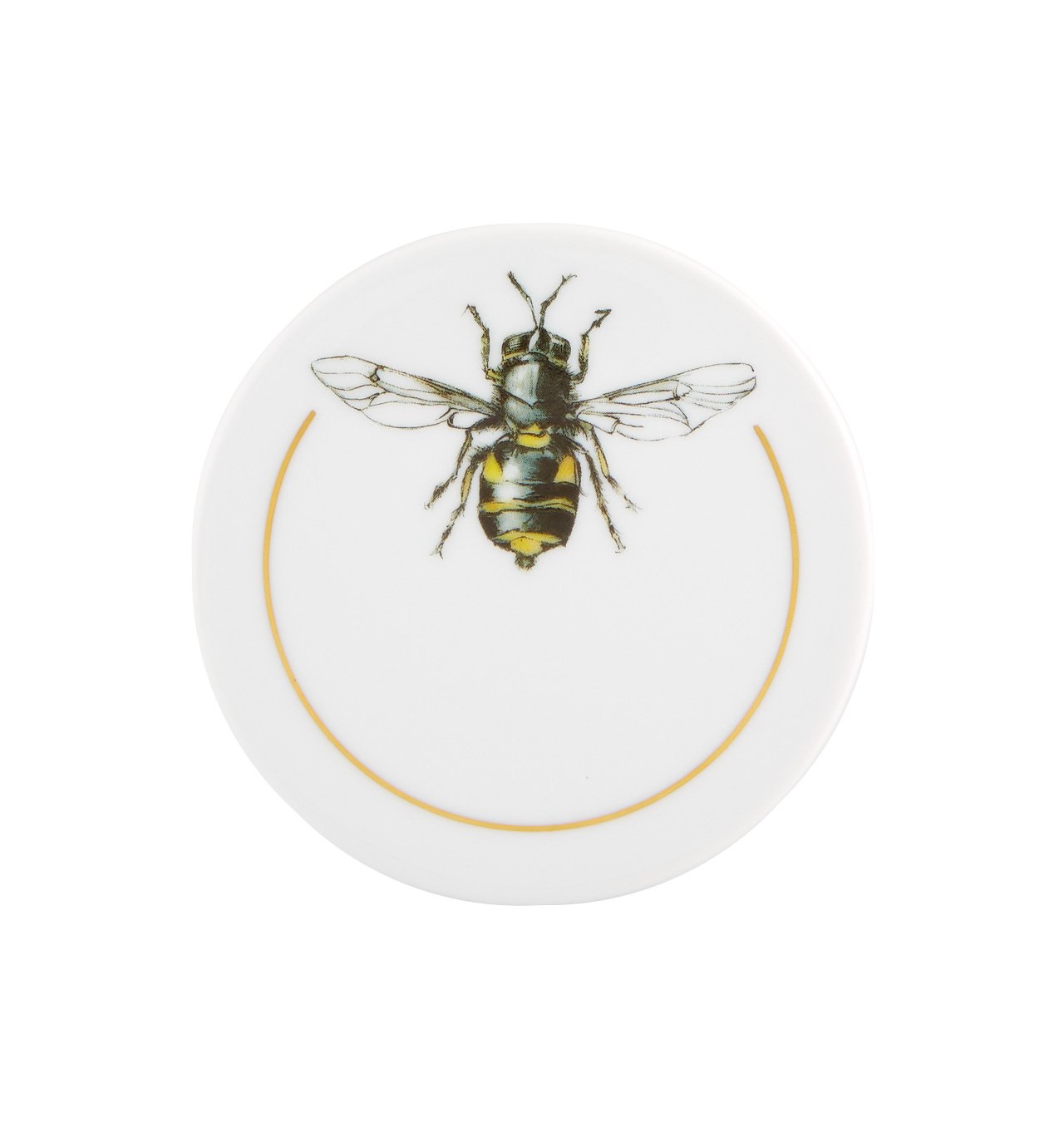 Vista Alegre Insect Coaster Set of 6 - Colorful Glass Drink Coasters for Home, Bar, and Outdoor Use - Perfect for Protecting Tables from Spills and Stains