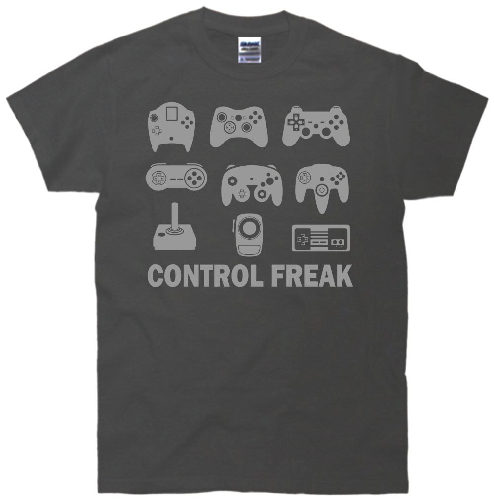 Control Freak Video Game Funny Gamer T-Shirt | Cool Gaming Tee for Men & Women | Perfect for Gaming Parties & Casual Wear