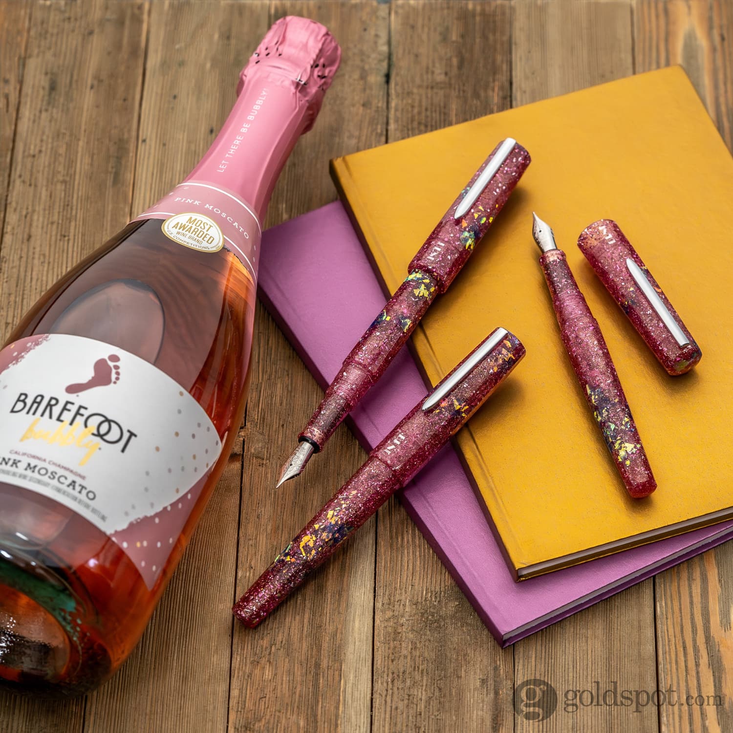 Benu Euphoria Fountain Pen - Pink Champagne Color, Luxury Writing Instrument for Calligraphy, Journaling & Gifts | Premium Nib, Smooth Ink Flow, Elegant Design for Professionals & Pen Enthusiasts