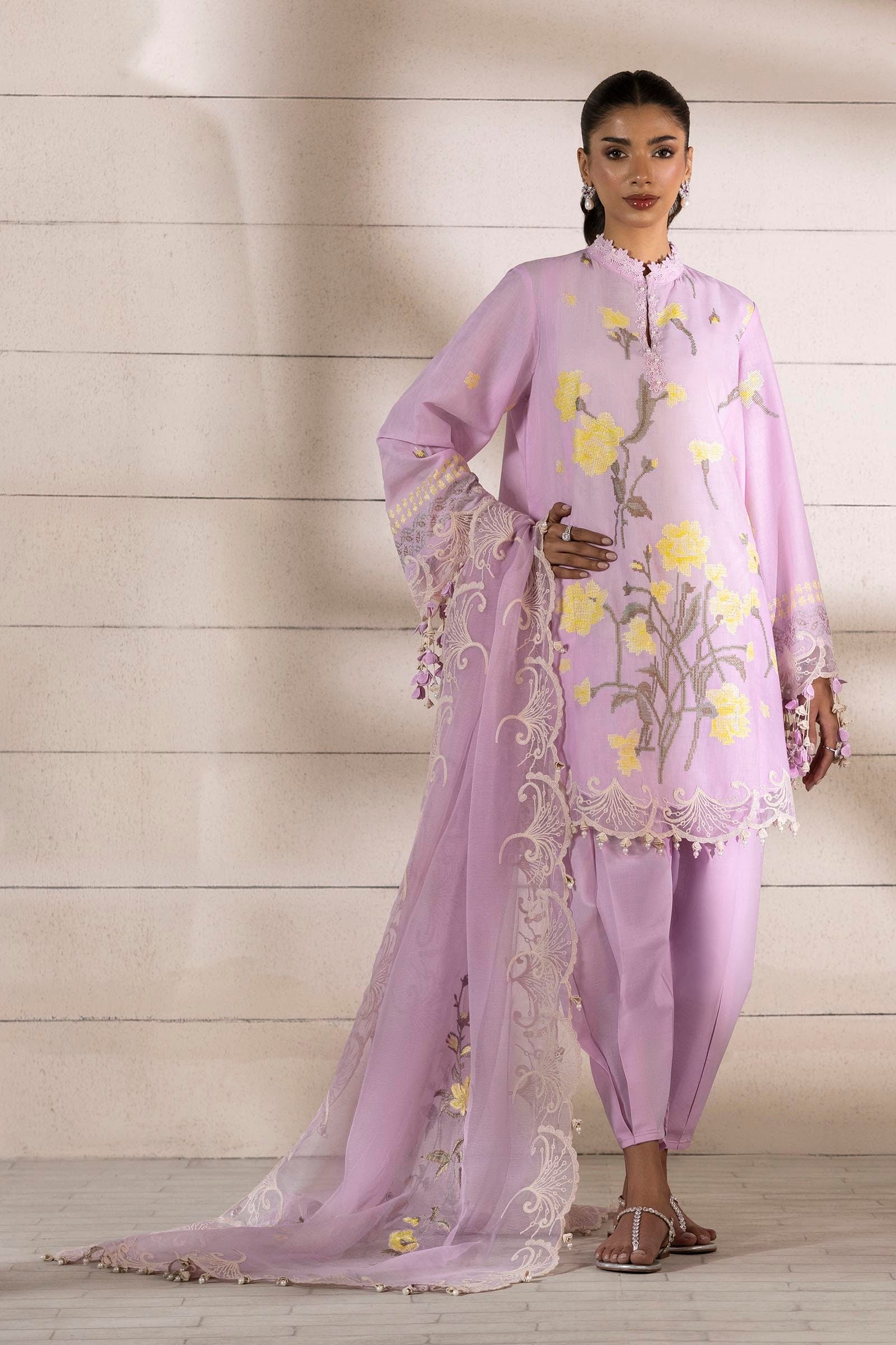 Sana Safinaz Muzlin Volume 1 '25 Stitched Embroidered Lawn Suit - Premium Pakistani Designer Dress for Women | Perfect for Weddings, Parties & Special Occasions