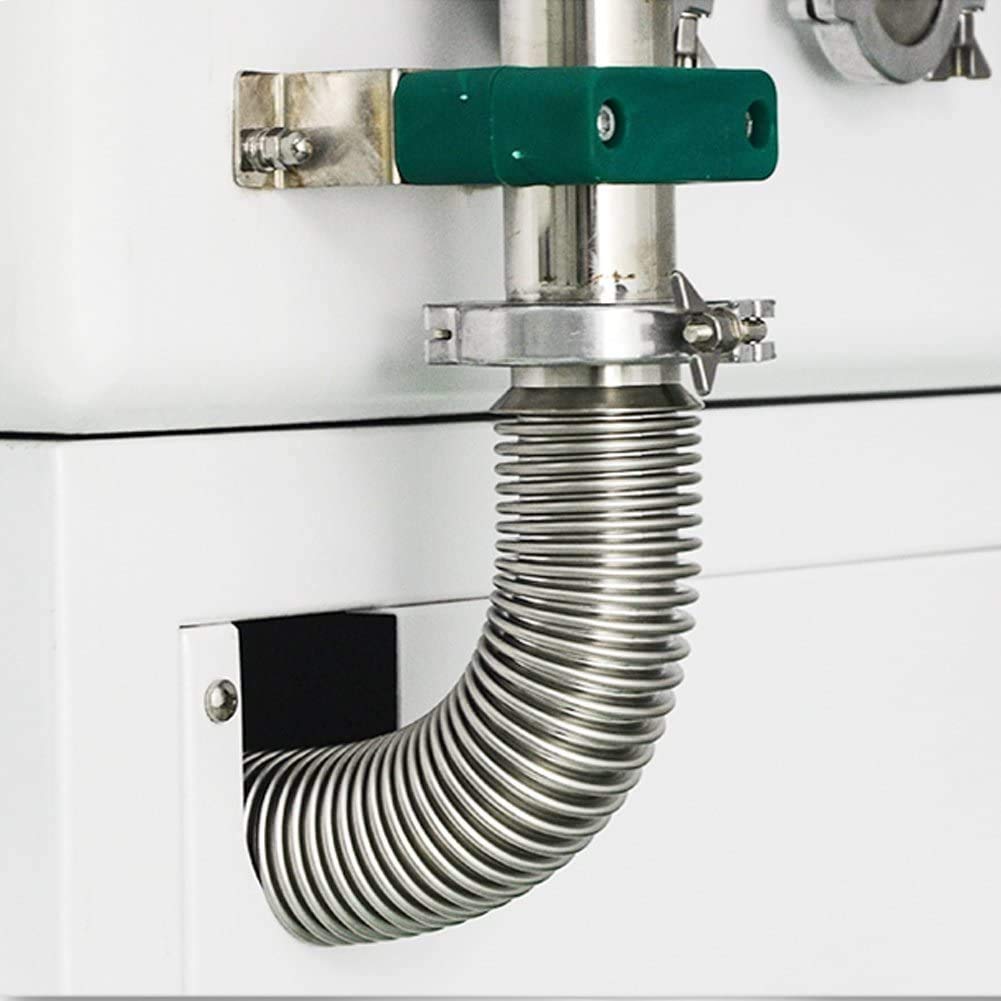 KF25 Vacuum Corrugated Bellows Pipe Tube - ISO-KF Flange Compatible Metal Hose (3000mm/118.11