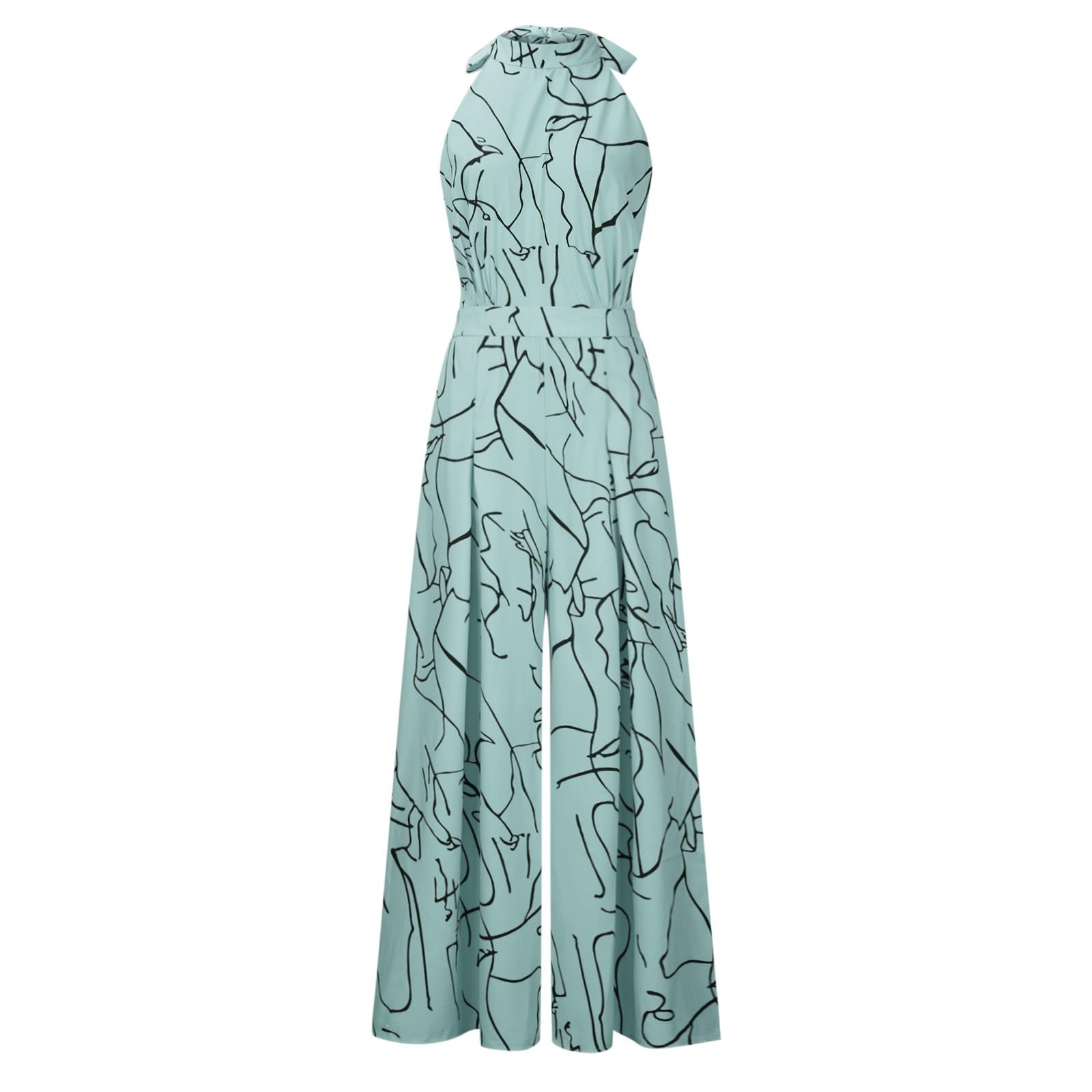 Floral Wide Leg Jumpsuit for Women - Summer Sleeveless Romper & Fashion Overalls | Beach & Vacation Wear