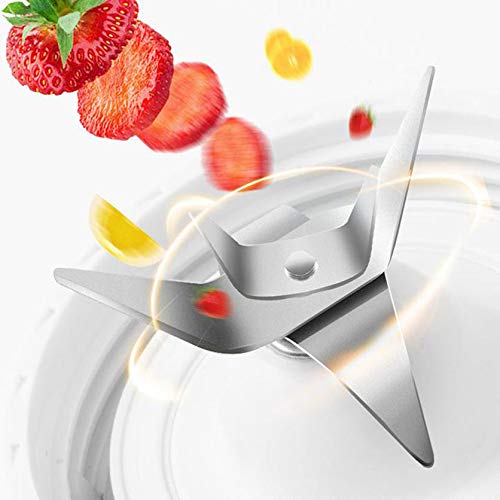 Portable Electric Juicer Cup - USB Rechargeable Mini Blender with 6 Stainless Steel Blades, 600ML Smoothie Maker for Fruits, Vegetables & Shakes - Perfect for Home, Office, Gym & Outdoor Travel