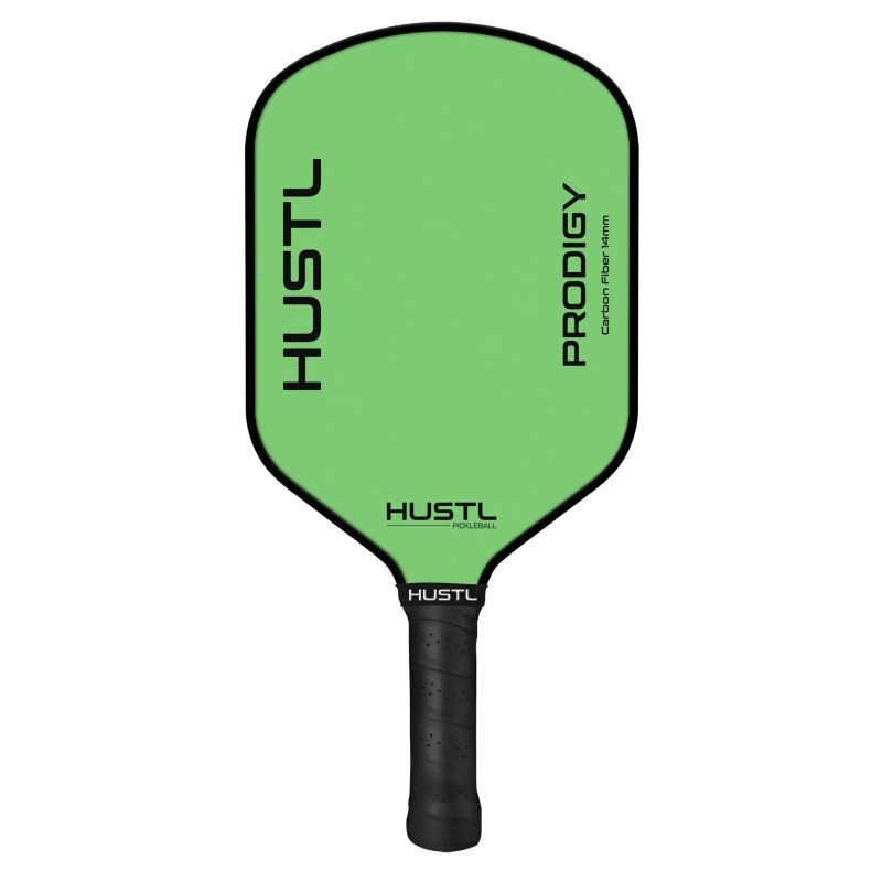 HUSTL Prodigy Raw Carbon 14mm Pickleball Paddle - Lightweight & Durable for Competitive Play & Outdoor Games
