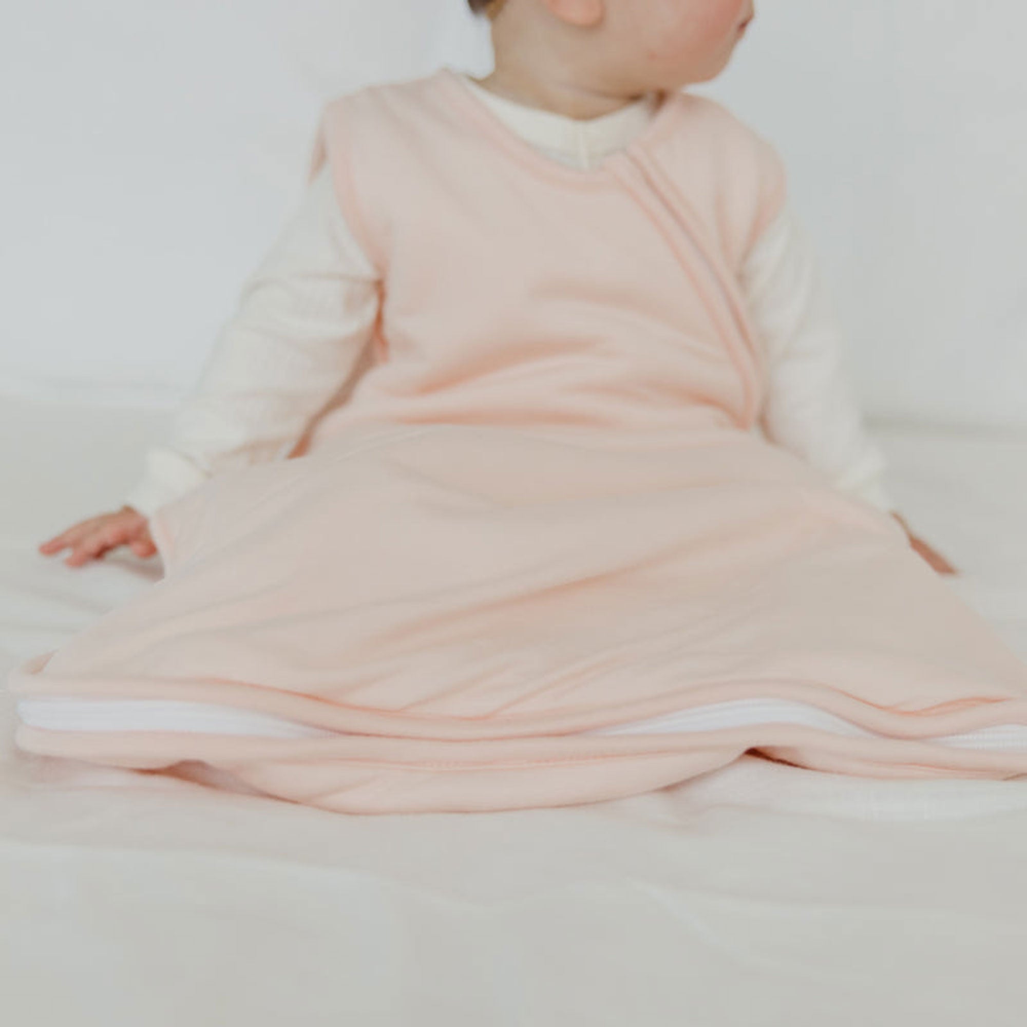 Cloud Sleep Bag - Ultra Soft & Breathable Wearable Blanket for Adults & Kids - Perfect for Travel, Camping & Lounging at Home - Blush Pink